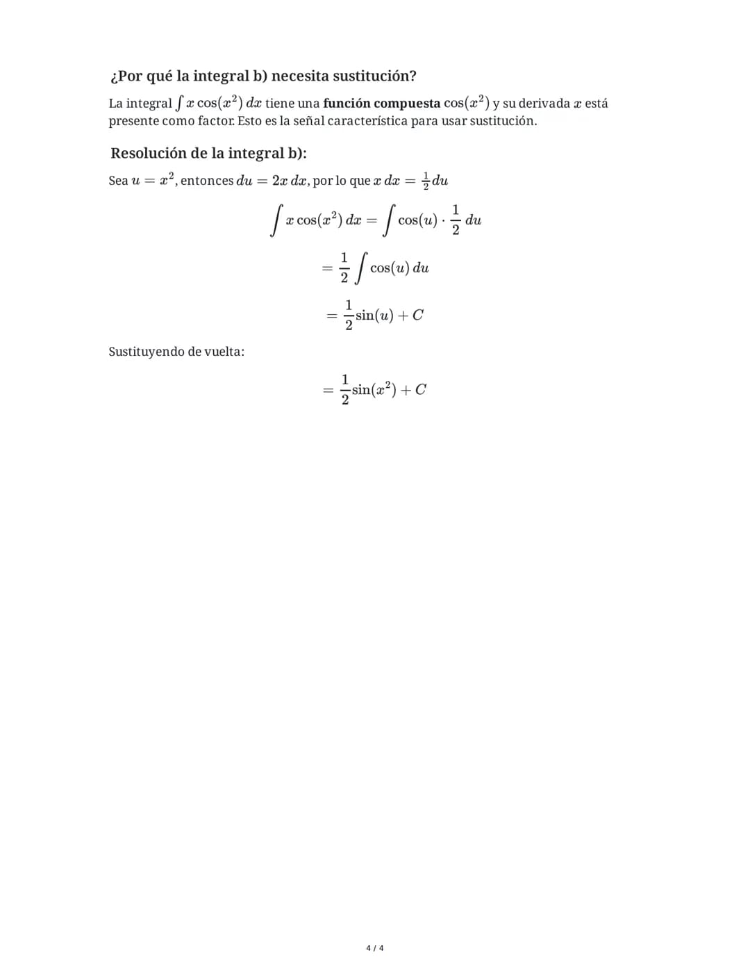 4 June 2025
Cálculo Integral: Integración por Sustitución
Tarea 1
Resuelve la siguiente integral utilizando el método de sustitución:
Instru