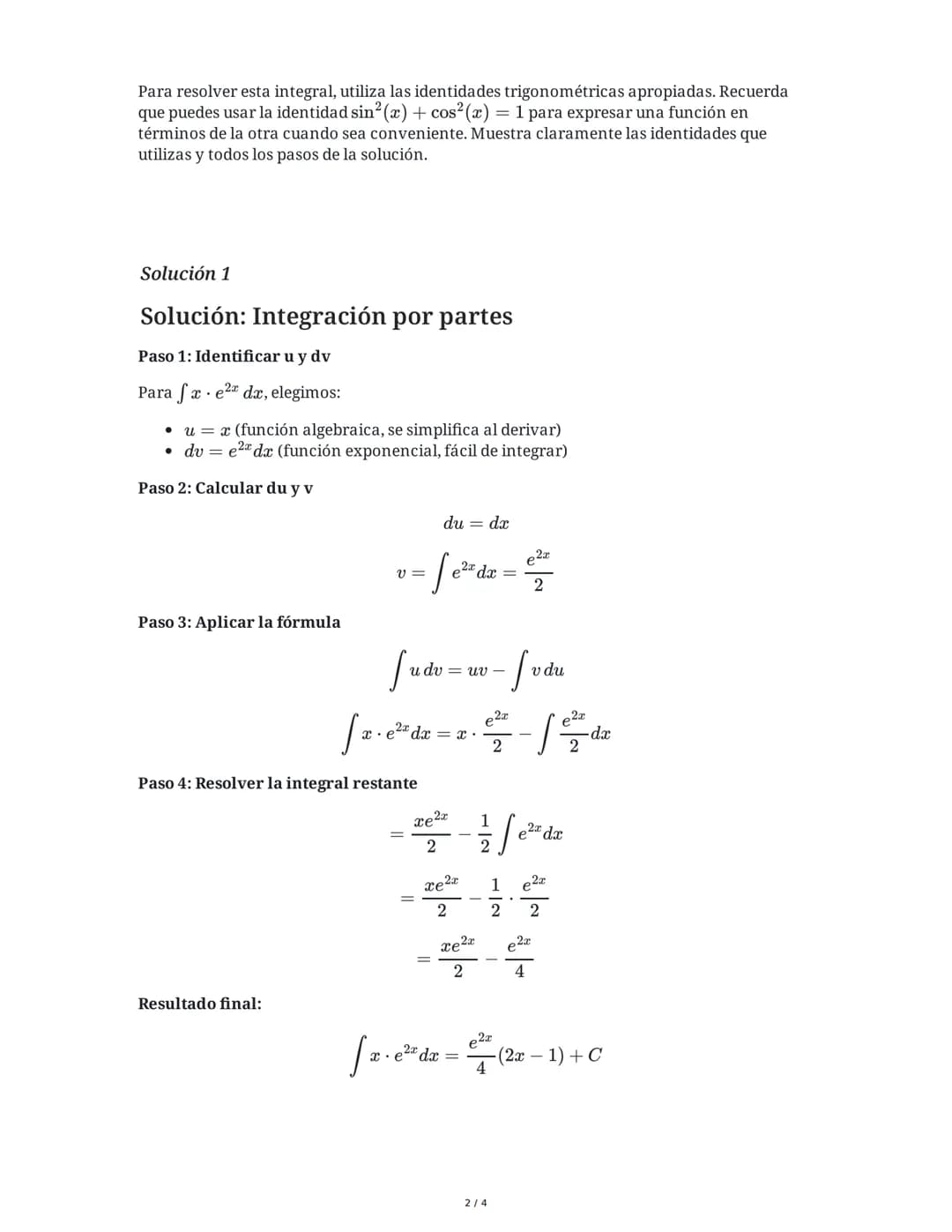 29 May 2025
Cálculo Integral: Técnicas de Integración
Tarea 1
Integración por partes
Resuelve la siguiente integral utilizando el método de 