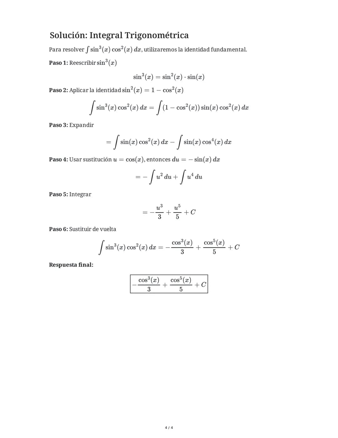 29 May 2025
Cálculo Integral: Técnicas de Integración
Tarea 1
Integración por partes
Resuelve la siguiente integral utilizando el método de 