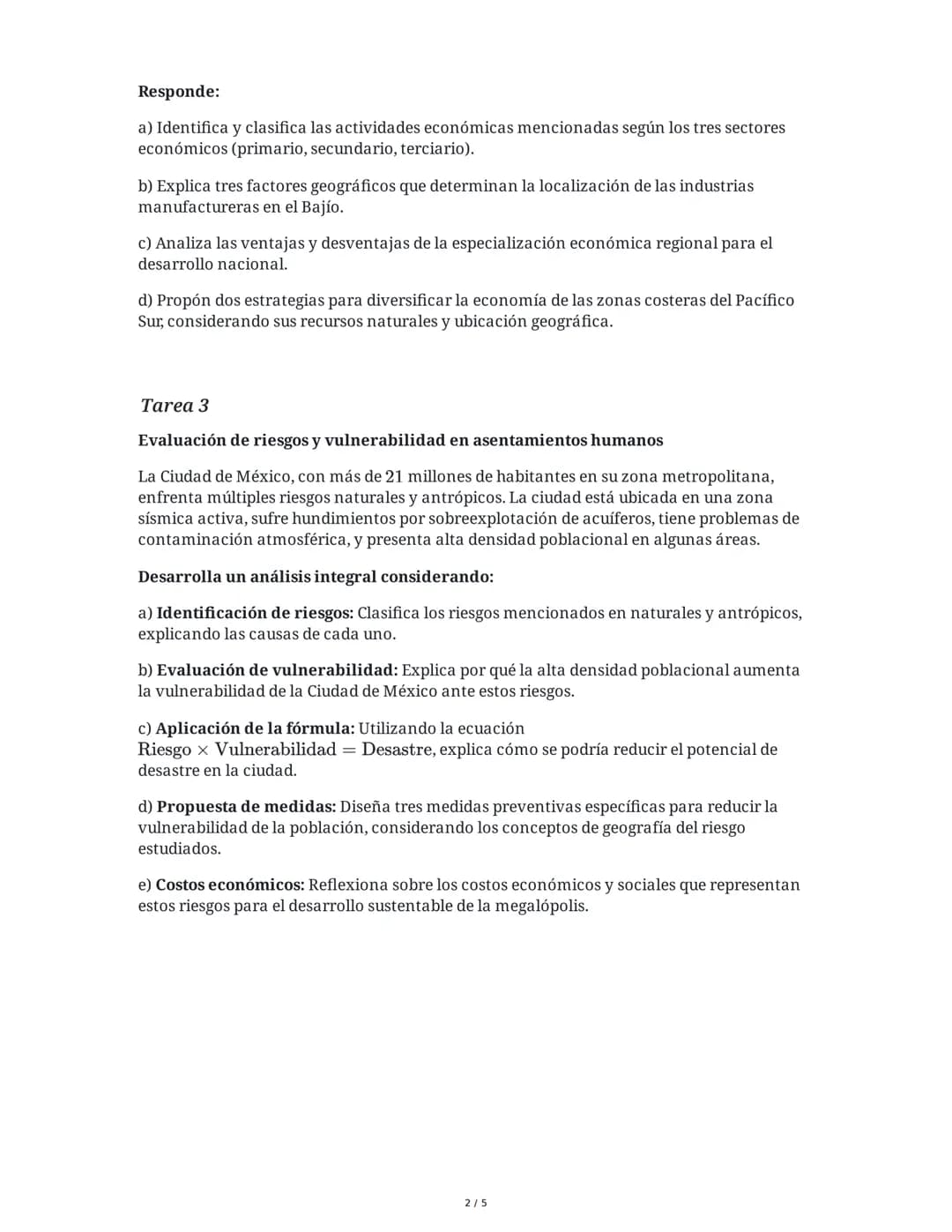 28 May 2025
Geografía Humana y Geosistema Antrópico en
México
Tarea 1
Análisis de indicadores demográficos de México
Con base en el material