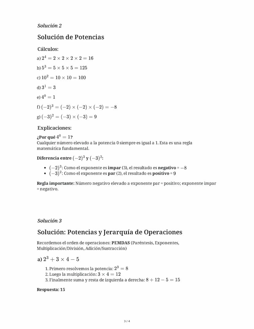 4 June 2025
Potencias y Jerarquía de Operaciones
Tarea 1
Resuelve las siguientes operaciones aplicando correctamente la jerarquía de operaci
