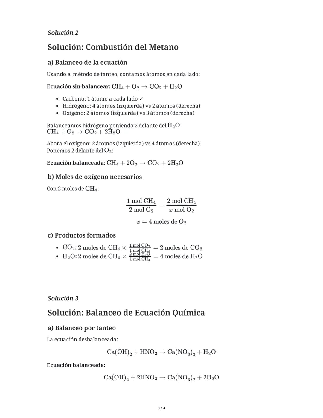 # Balanceo de Ecuaciones Químicas por Tanteo

2 June 2025

## Tarea 1

Balancea las siguientes ecuaciones químicas utilizando el método de t