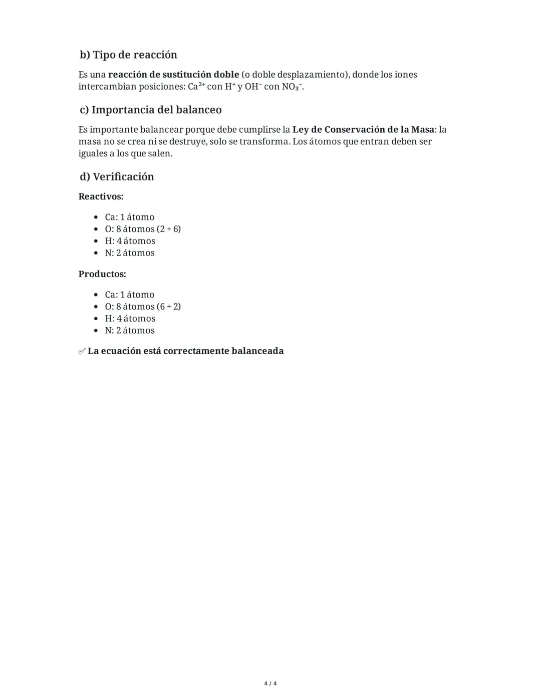 # Balanceo de Ecuaciones Químicas por Tanteo

2 June 2025

## Tarea 1

Balancea las siguientes ecuaciones químicas utilizando el método de t