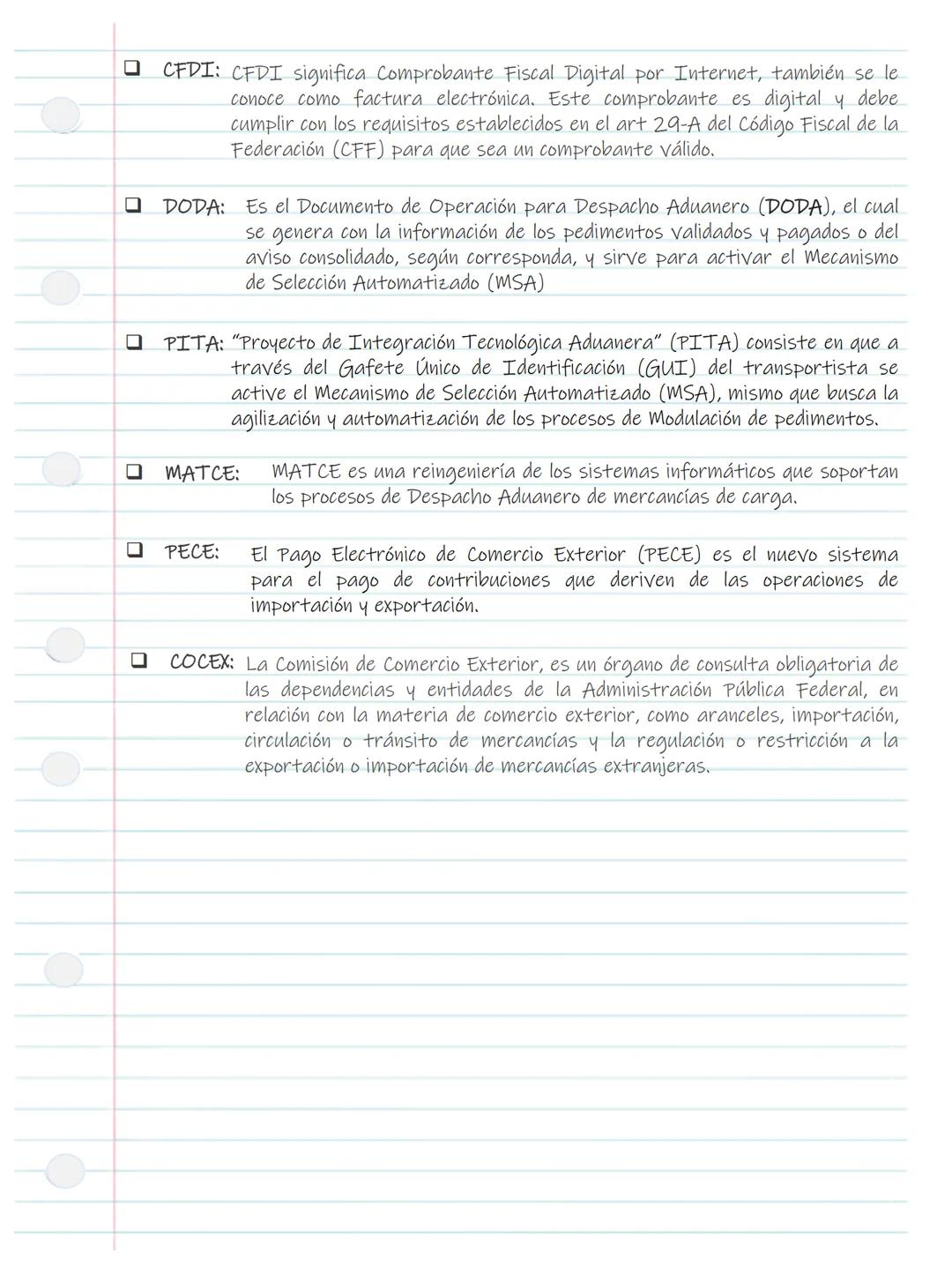 # Ley De Comercio Exterior
GLOSARIO
* Constitución Política de los
Estado Unidos Mexicanos:
La Constitución Política de los Esta