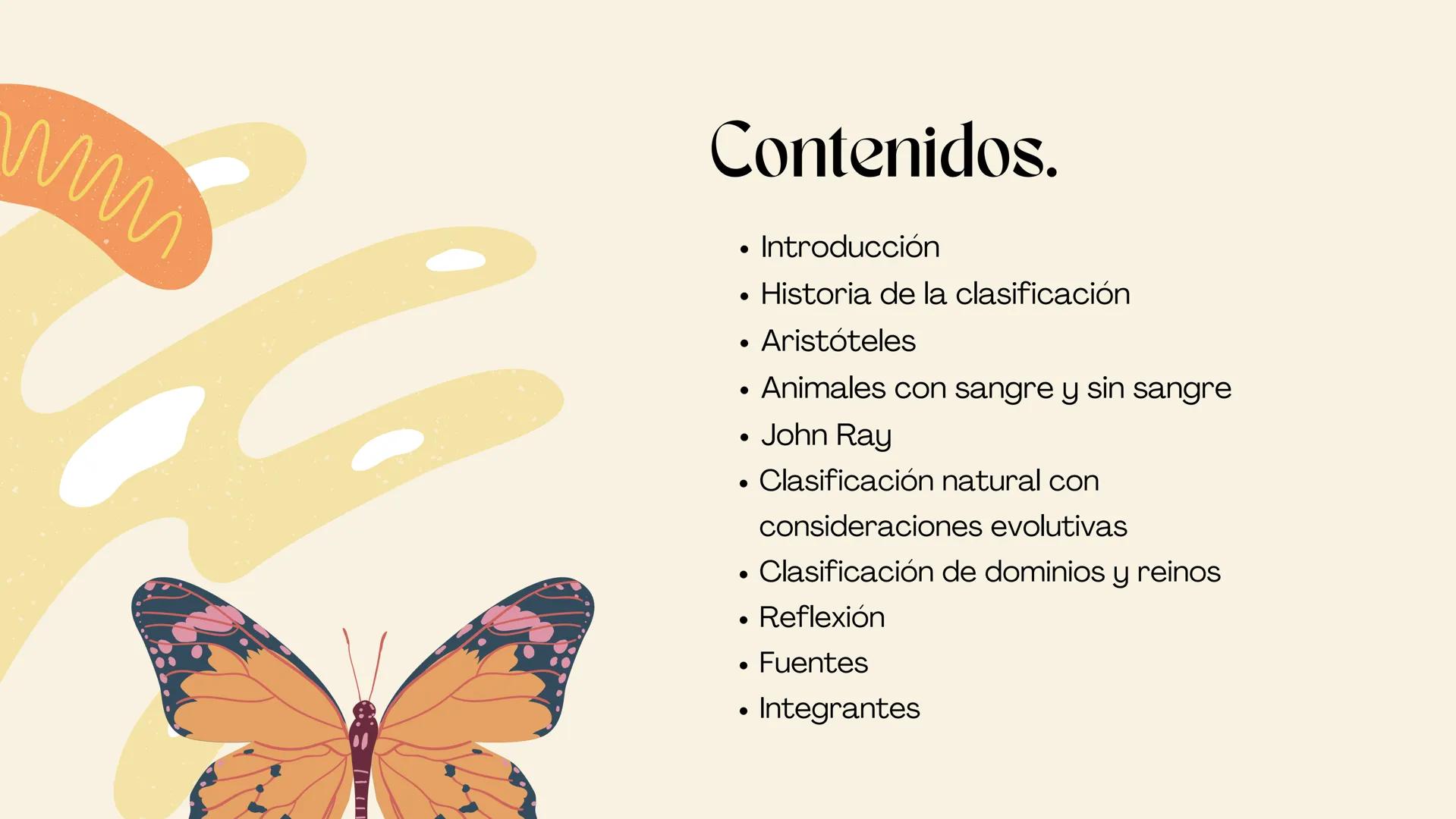 BIOLOGIA II
# Historia de la clasificación mmi
# Contenidos.
* Introducción
* Historia de la clasificación
* Aristóteles
* Animales