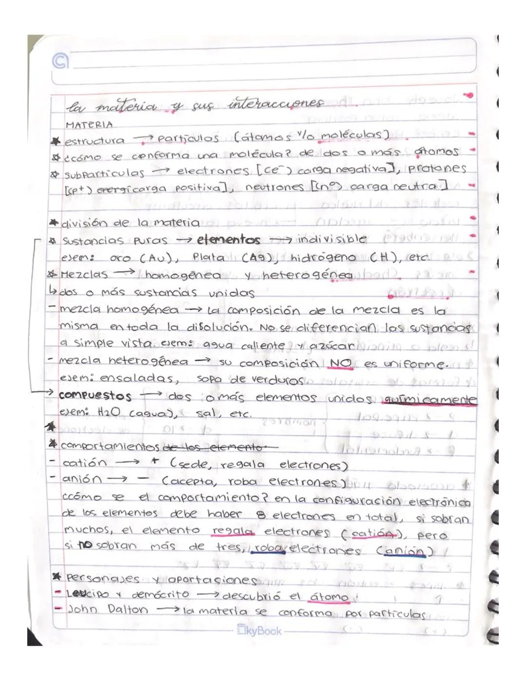la materia y sus interacciones.
MATERIA
* estructura particulos (átomos lo moléculas)
* ¿cómo se conforma una molécula? de dos o más átomos