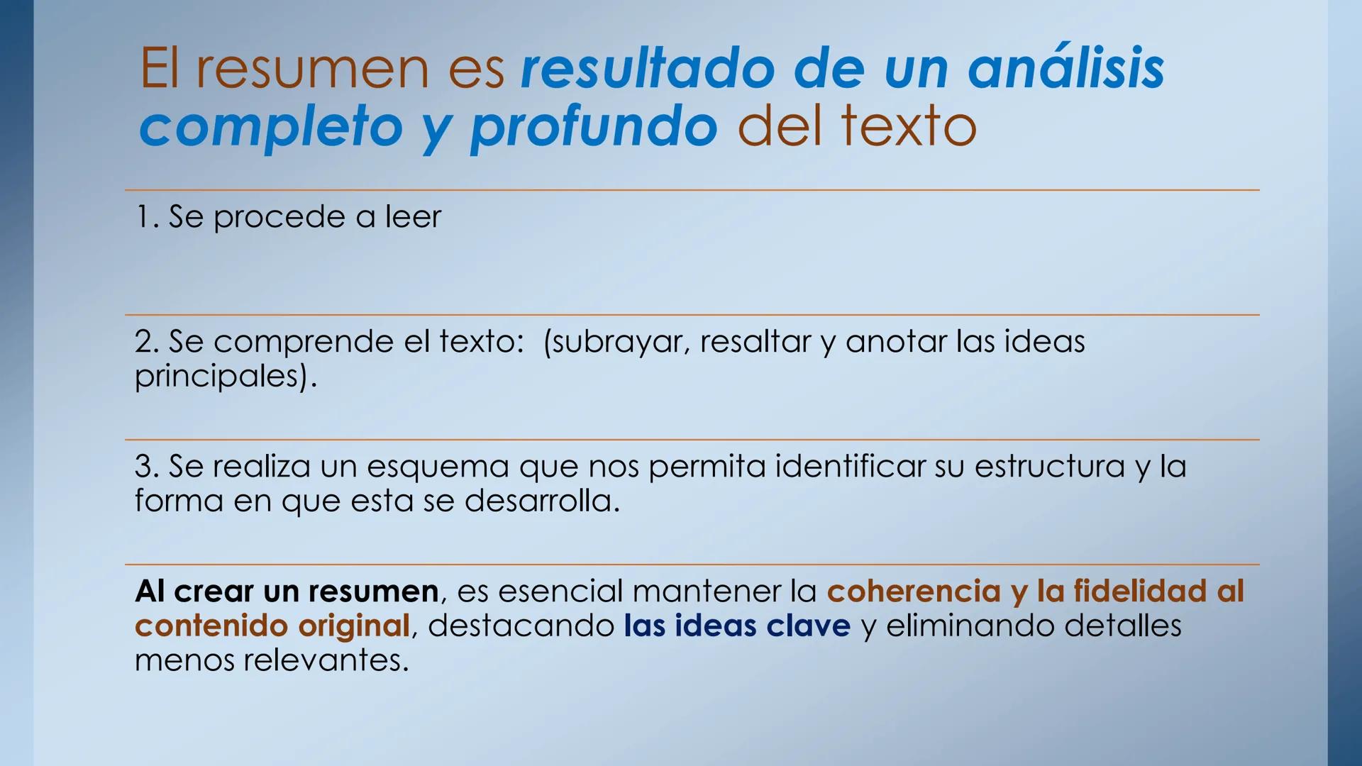 Resumen
Y
relato simple
El resumen y sus características
El relato simple y sus características. Actividad: responde las preguntas
en equip