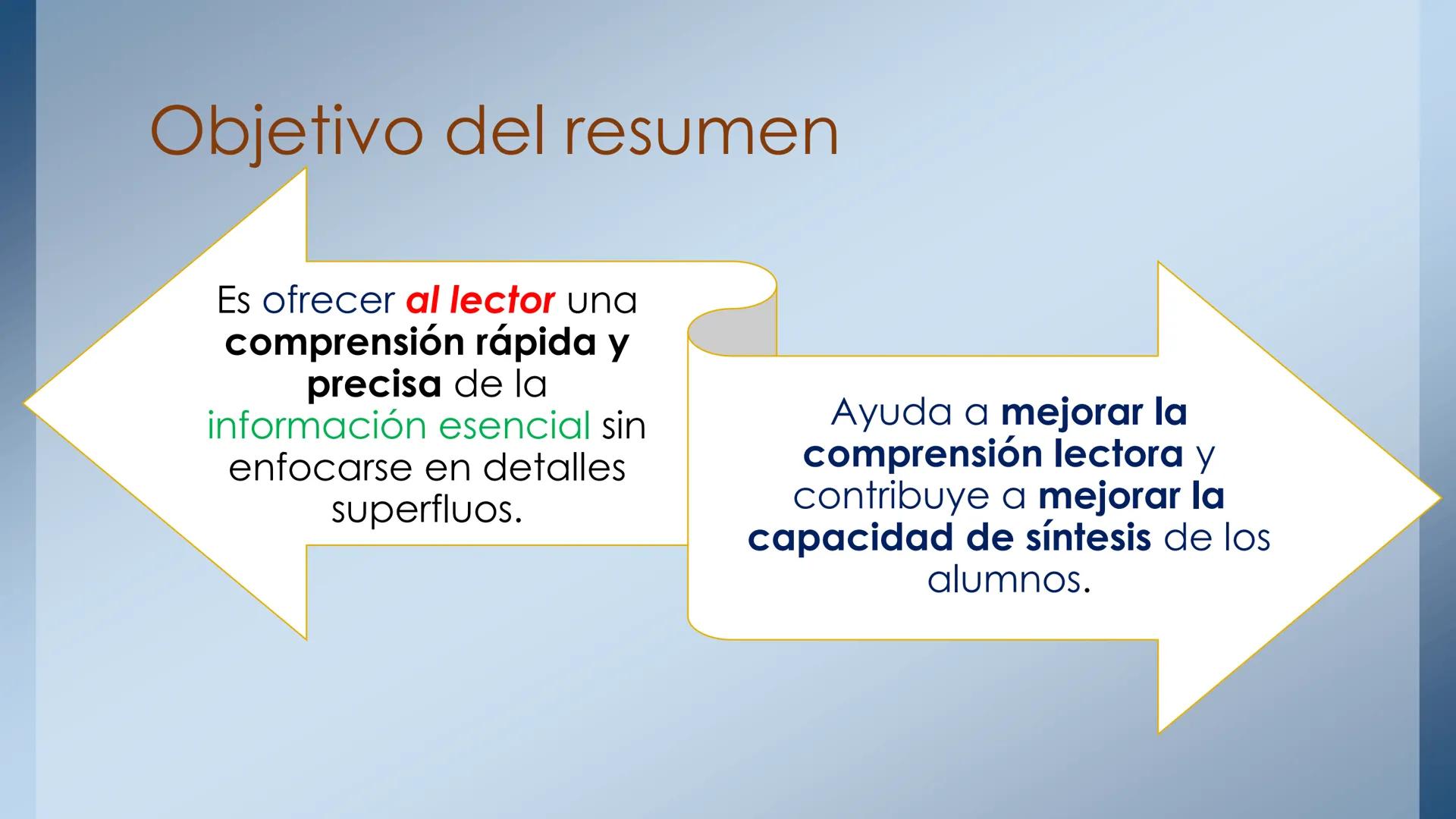 Resumen
Y
relato simple
El resumen y sus características
El relato simple y sus características. Actividad: responde las preguntas
en equip