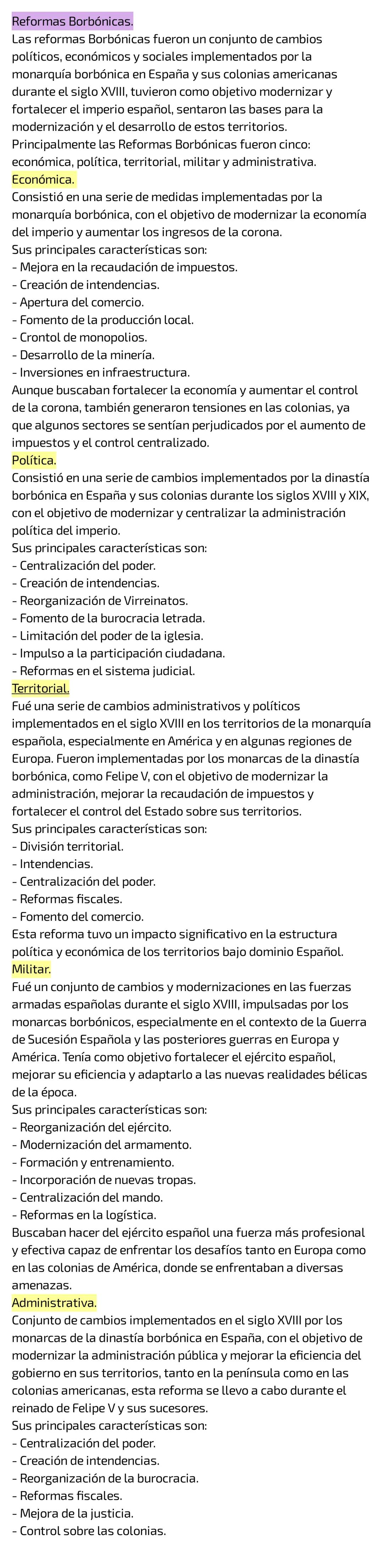 # Reformas Borbónicas.
Las reformas Borbónicas fueron un conjunto de cambios
políticos, económicos y sociales implementados por la
monarquía