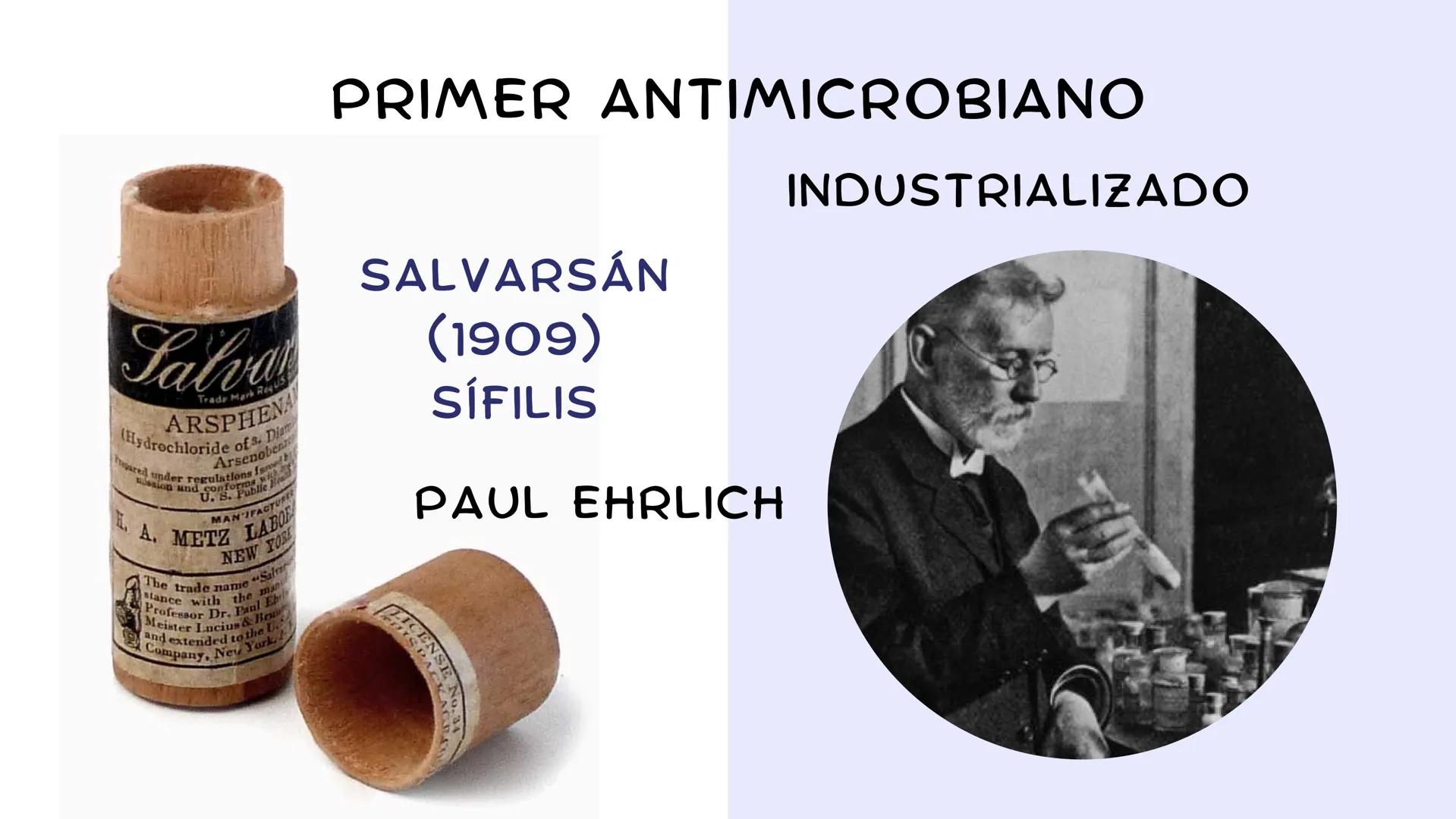 ANTIMICROBIANOS # LA ERA MODERNA DE LOS
ANTIBIÓTICOS (1899)
RUDOLF EMMERICH
OSCAR LÖW
PIOCIANASA
PSEUDOMONAS
AERUGINOSA
INFECCIÓN: QUEM
