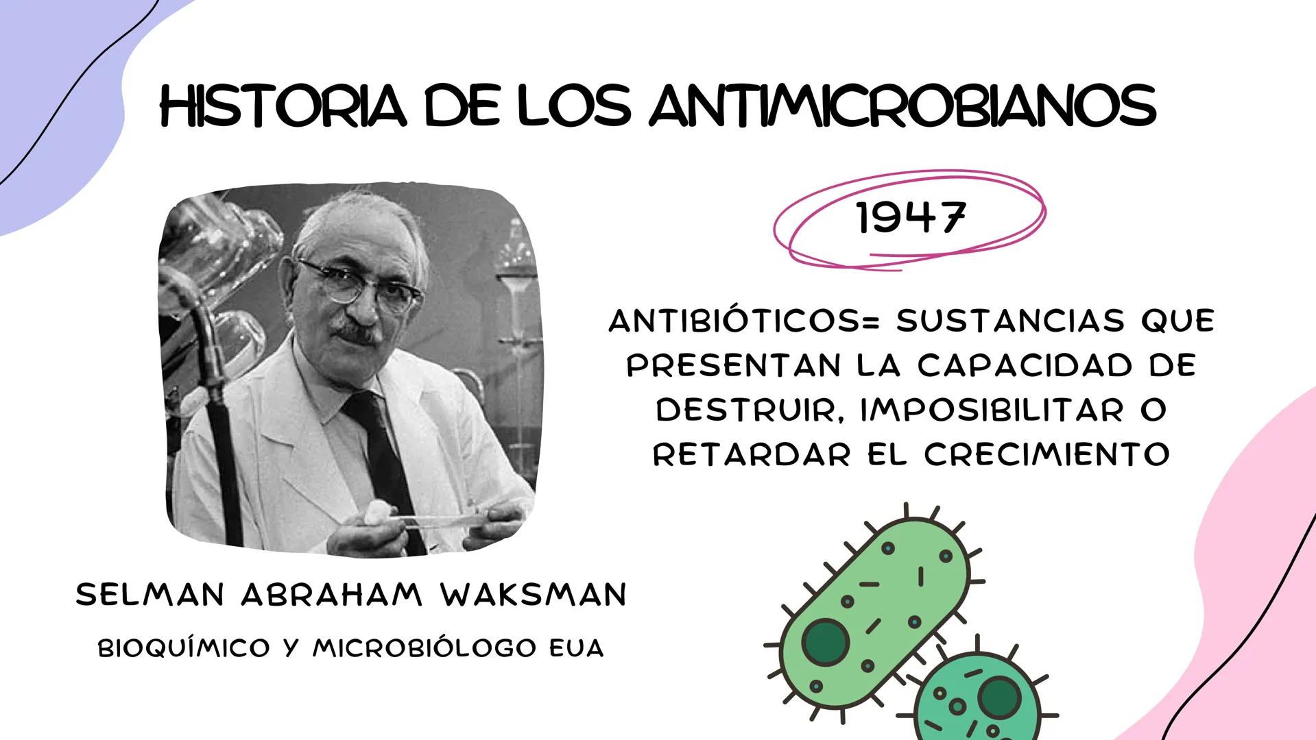 ANTIMICROBIANOS # LA ERA MODERNA DE LOS
ANTIBIÓTICOS (1899)
RUDOLF EMMERICH
OSCAR LÖW
PIOCIANASA
PSEUDOMONAS
AERUGINOSA
INFECCIÓN: QUEM