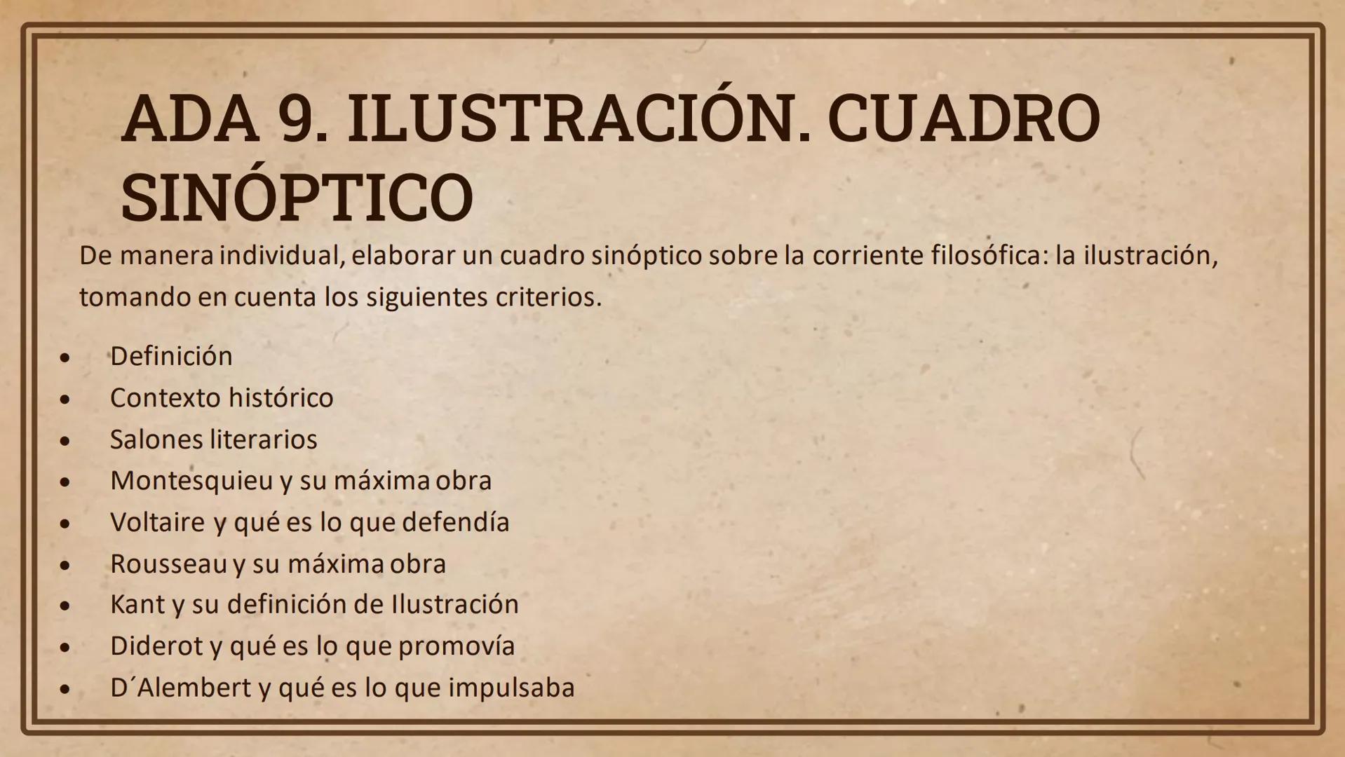 # 4.2 La Ilustración
Pensamiento Filosófico 01 Objetivo
Identifica de forma clara y
pertinente las características
de la Ilustración, así