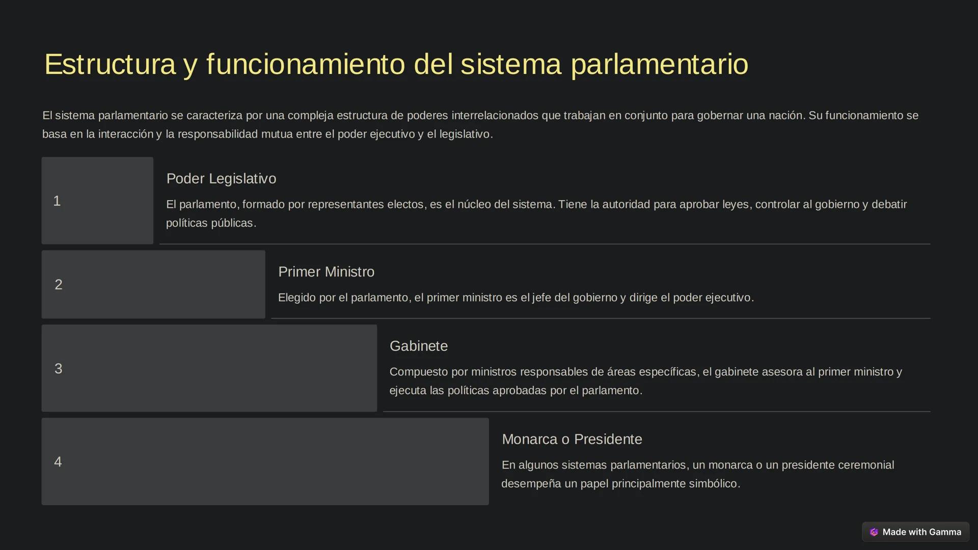 # Parlamentarismo: Un
Sistema de Gobierno
Bienvenido a esta presentación que explora el sistema de gobierno
parlamentario, un modelo políti