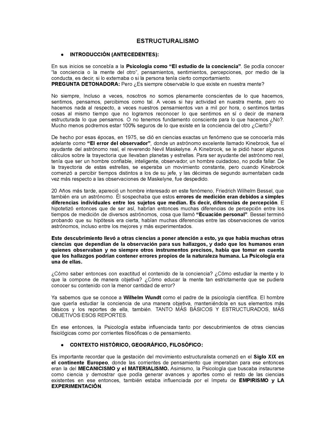 Estructuralismo y Funcionalismo