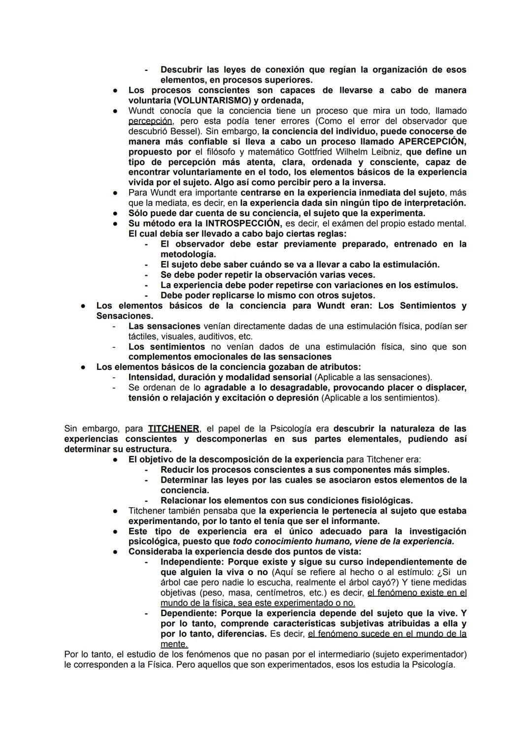 ESTRUCTURALISMO
INTRODUCCIÓN (ANTECEDENTES):
En sus inicios se concebía a la Psicología como "El estudio de la conciencia". Se podía conocer