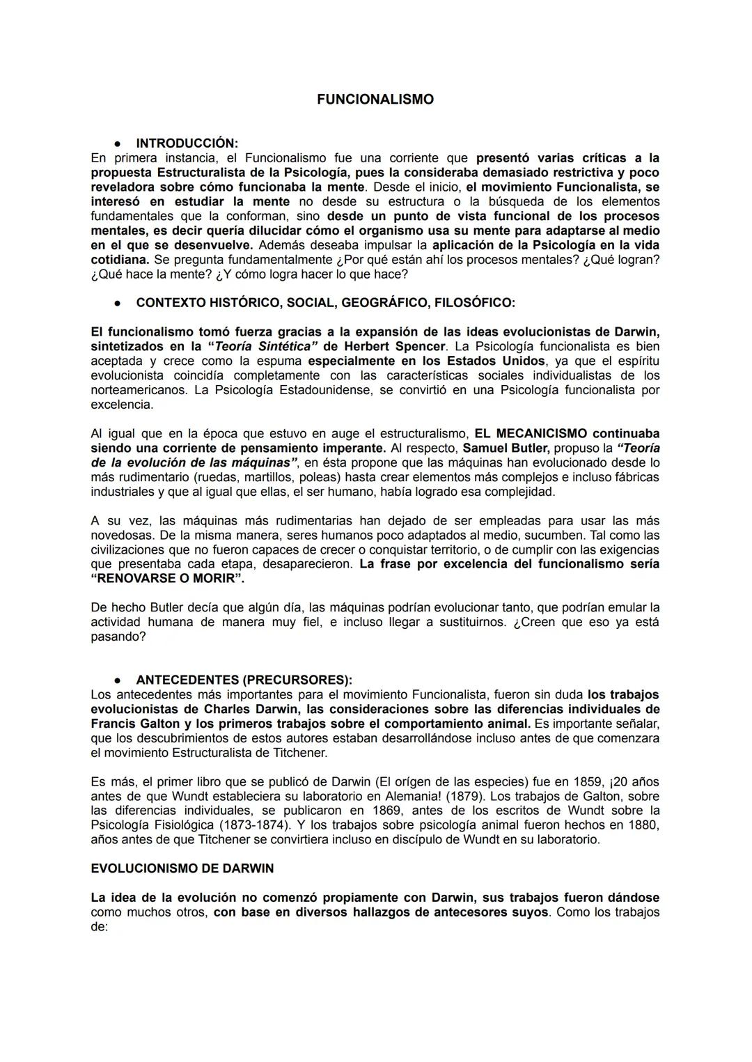 ESTRUCTURALISMO
INTRODUCCIÓN (ANTECEDENTES):
En sus inicios se concebía a la Psicología como "El estudio de la conciencia". Se podía conocer