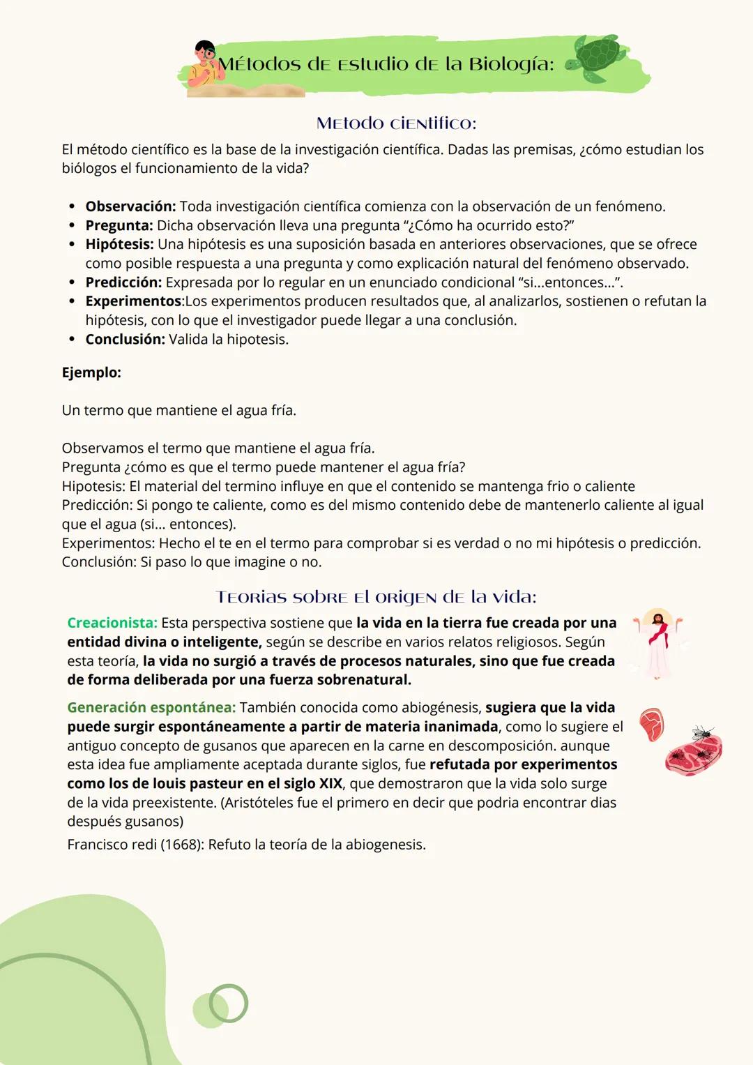 # Métodos de Estudio de la Biología:
Metodo CIENtifico:
El método científico es la base de la investigación científica. Dadas las premisas