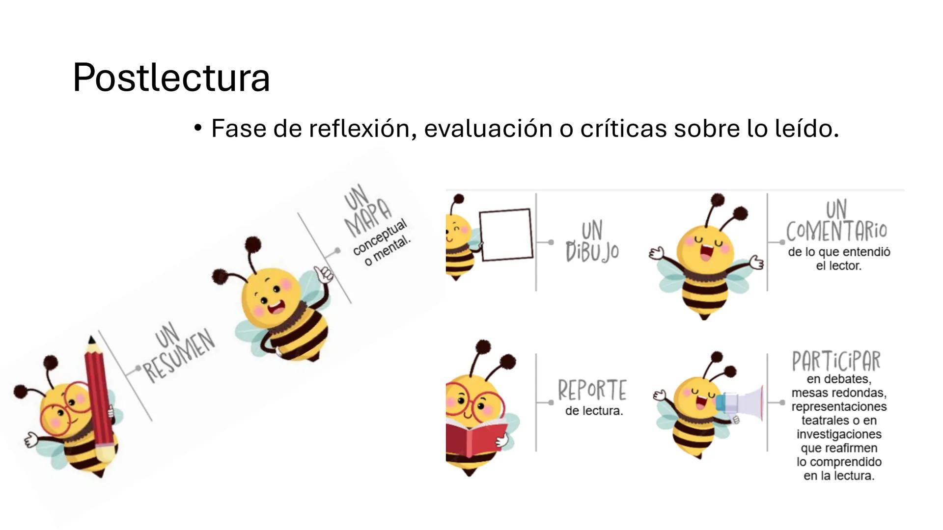 # ETAPAS DE LA LECTURA
1. Prelectura
2. Lectura de comprensión
3. Poslectura ¿Por qué,
para qué y
cómo
leemos? Prelectura
*Identifica