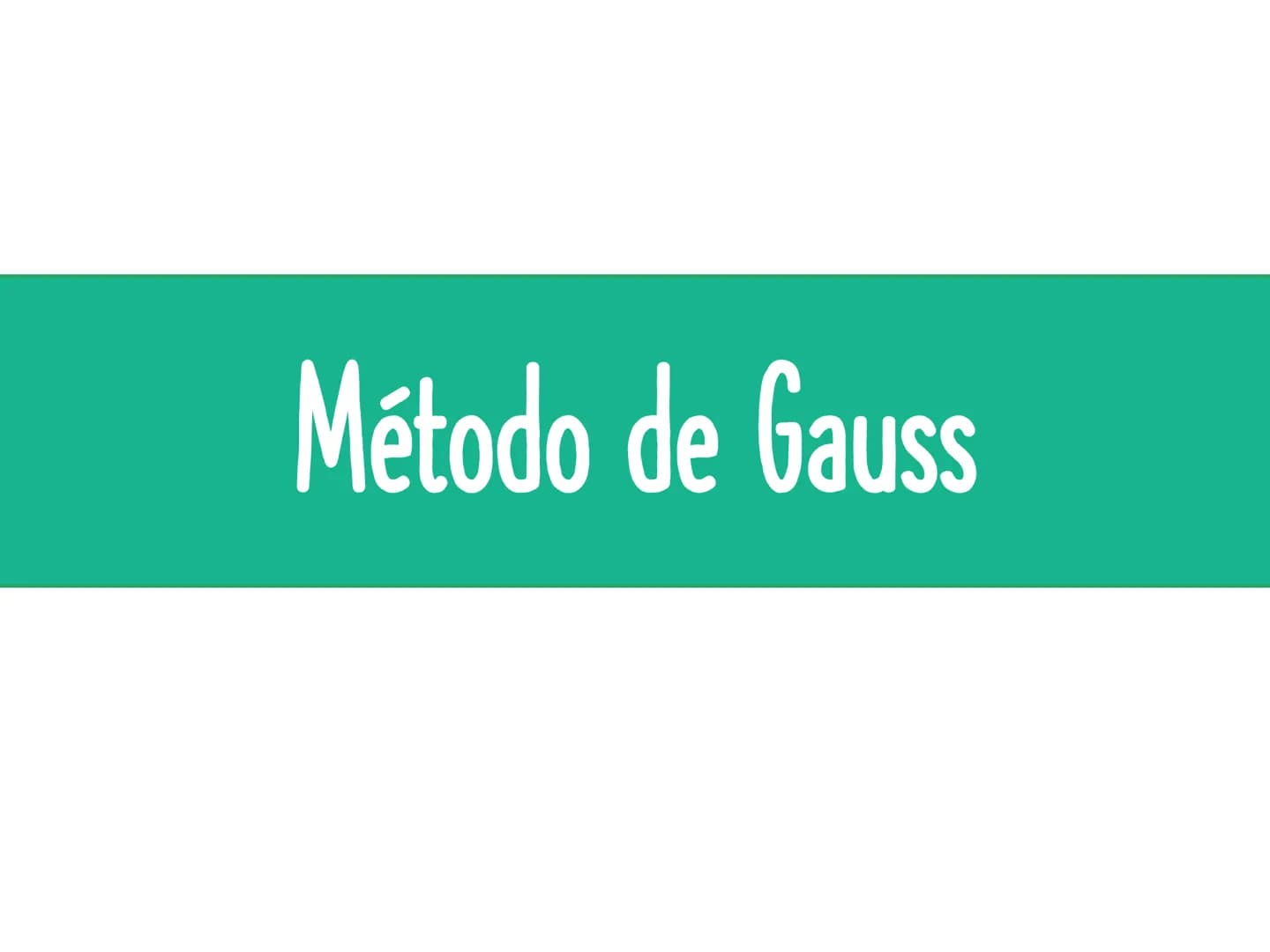 # Método de Gauss Proceso
$
\begin{bmatrix}
2 & 4 & 6 \\
4 & 5 & 6 \\
3 & 1 & -2
\end{bmatrix}
$
$
\begin{bmatrix}
18 \\
24 \\
4
\end{bmatr