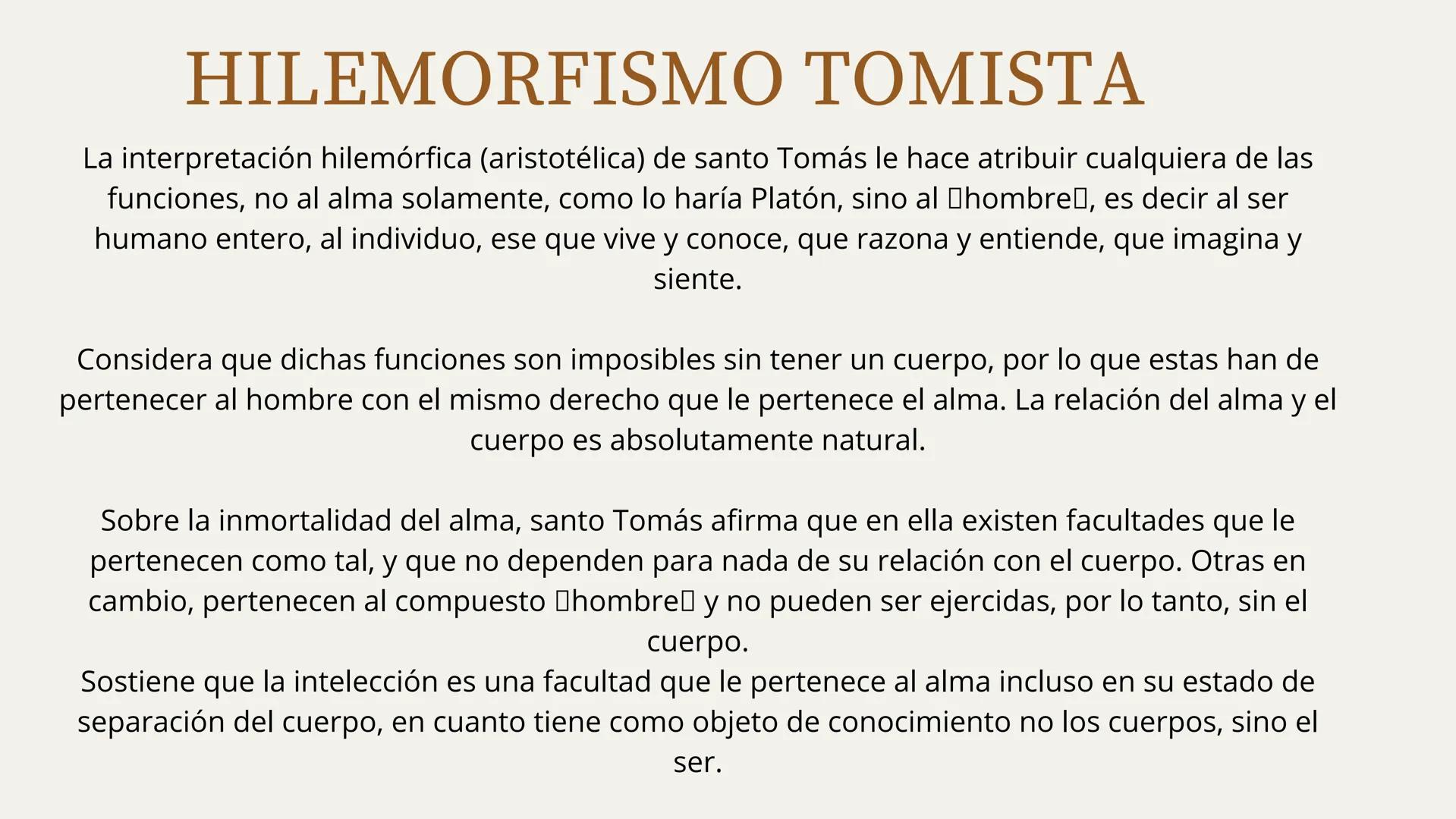 Filosofia Medieval
Santo Tomas de
Aquino
Temas faltantes sobre la filosofia de Tomas de Aquino que se enlaza con la ya
presentada exposici