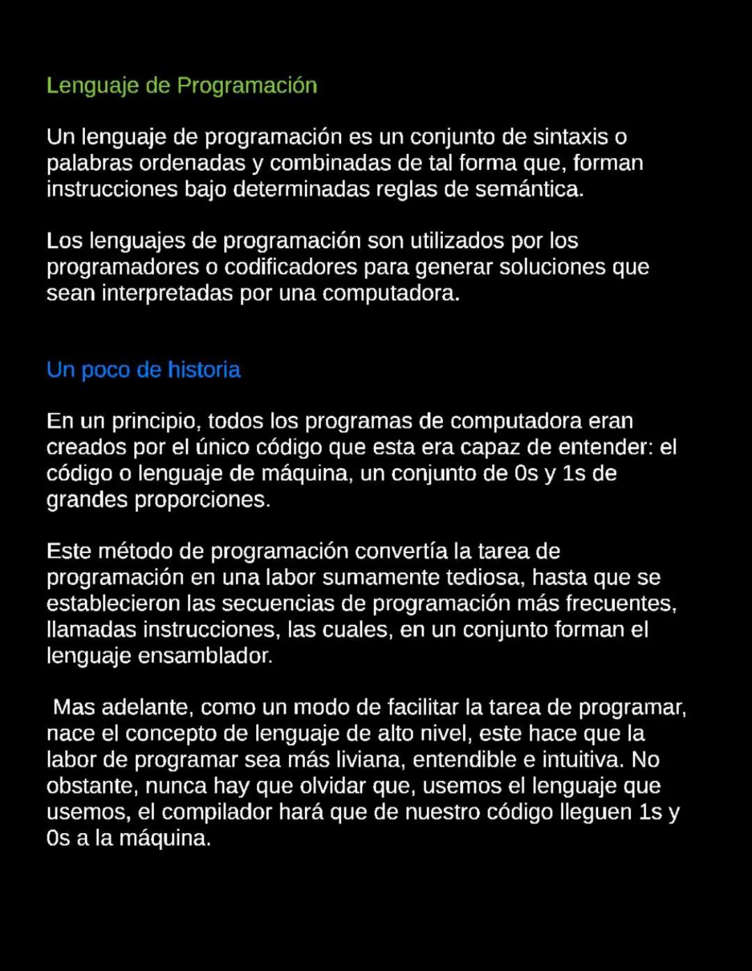 Fundamentos de la programación
02 de Julio de 2024
L1. Conociendo el lenguaje de programación
Algoritmo
Es el conjunto de pasos ordenado