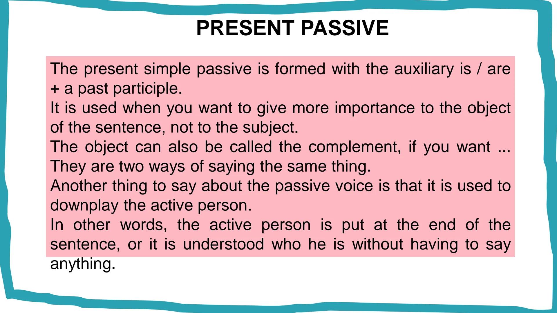 # ACTIVE VOICE
## VS
# PASSIVE VOICE
A
B
C # What Is Active
# Voice?
A verb is said to be in "active
voice" when
the subject performs t