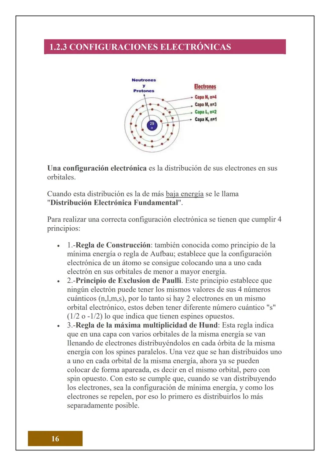 1.2 ESTRUCTURA ATÓMICA
1.2.1 CONCEPTOS DE ÁTOMOS, PROTÓN, NEUTRÓN,
NÚMERO ATÓMICO Y MASA ATÓMICA
Electrón
Protón
Neutrón
El Átomo es la unid