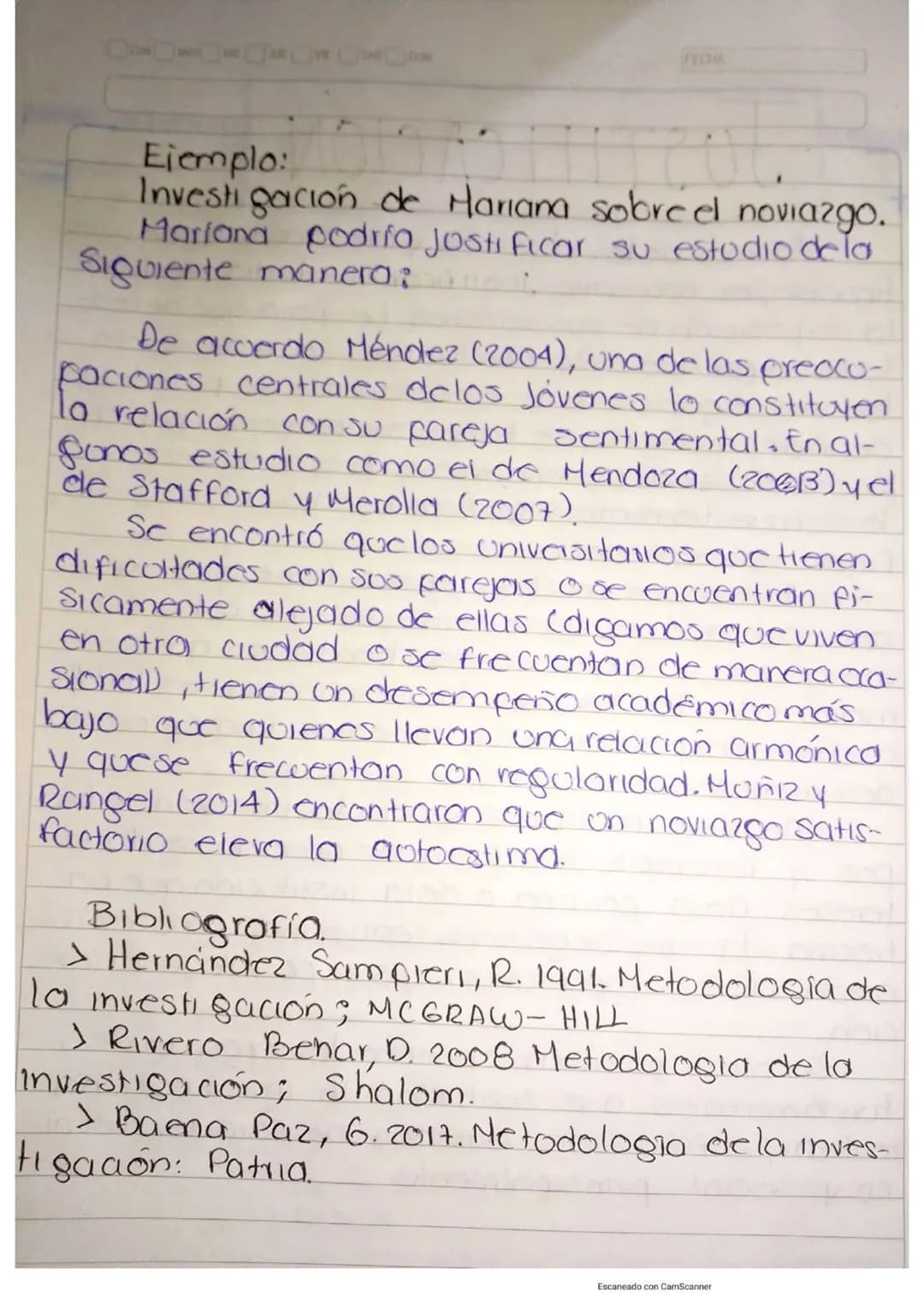 LUN MAR MIE JUE VIE SAB DOM
RESUMEN
DE
INVESTIGACIÓN
FECHA
Escaneado con CamScanner ROR 22/sep/200
## Delimitación del tema.
Uno vez qu