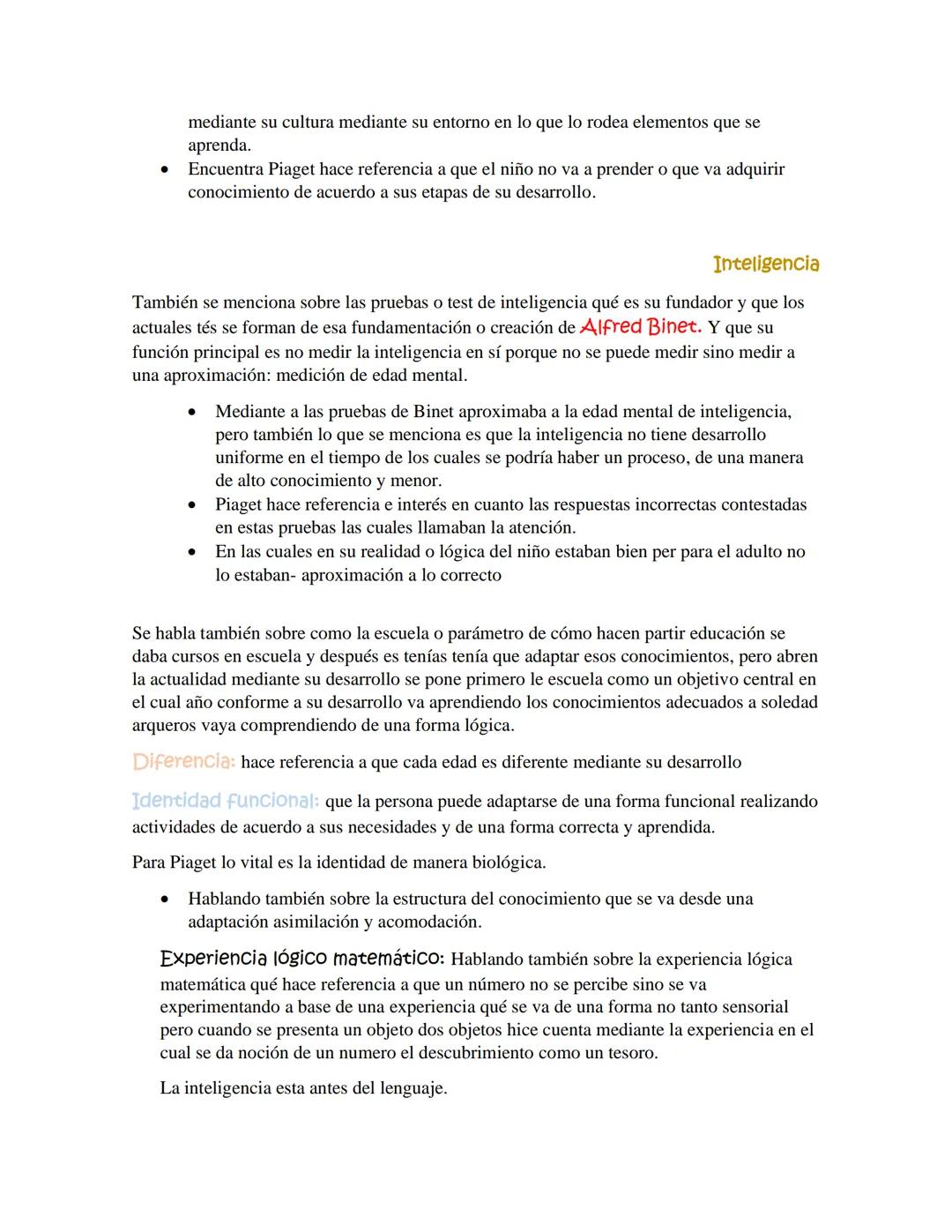 MAR LU
# UNA MIRADA PANORÁMICA A
## LA OBRA DE JEAN PIAGET
MODELOS TEORICOS DEL DESARROLLO COGNITIVO
RESUMEN: CADA UNO DE LOS APORTES DE