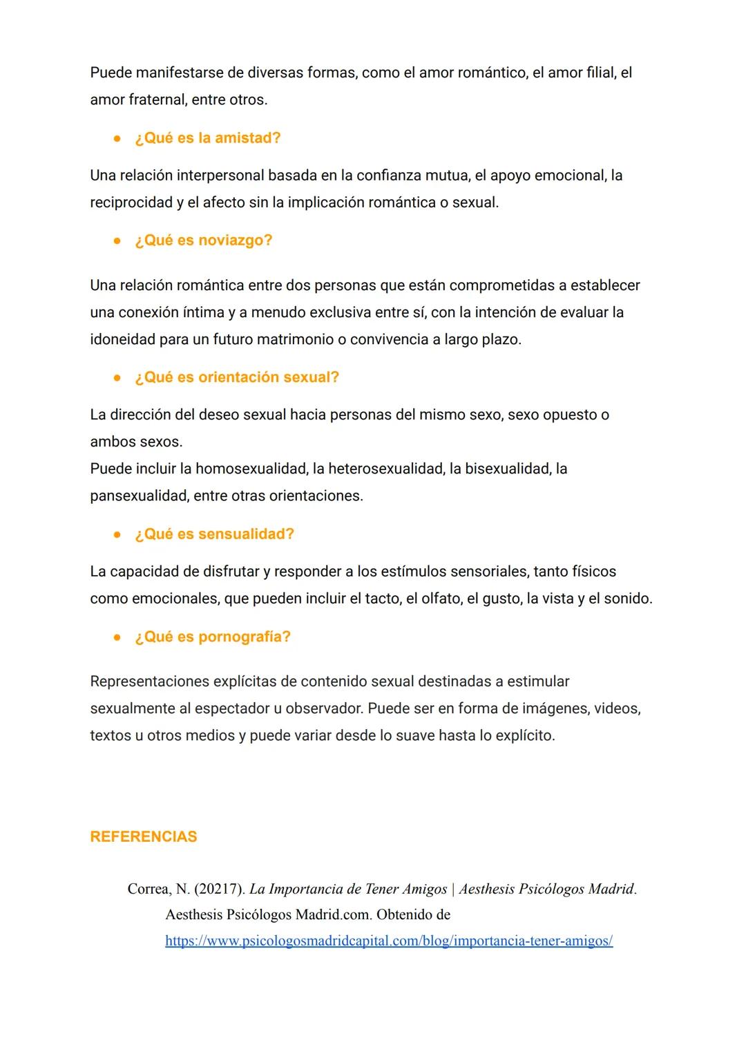 # ACTIVIDAD CONCEPTUAL EN SEXUALIDAD
* ¿Qué es sexo? (con todas las definiciones que al respecto encuentres)
Biológicamente, se refiere