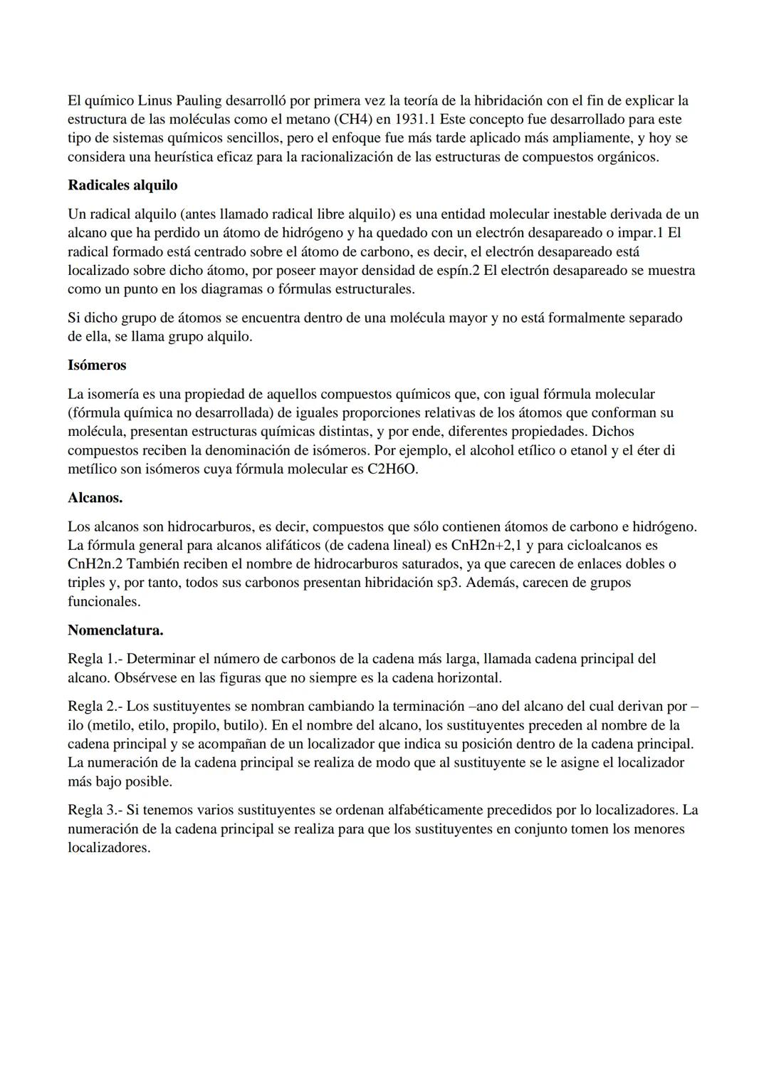 # Química orgánica
La Química orgánica es la rama de la química que estudia una clase numerosa de moléculas que en su
gran mayoría contiene