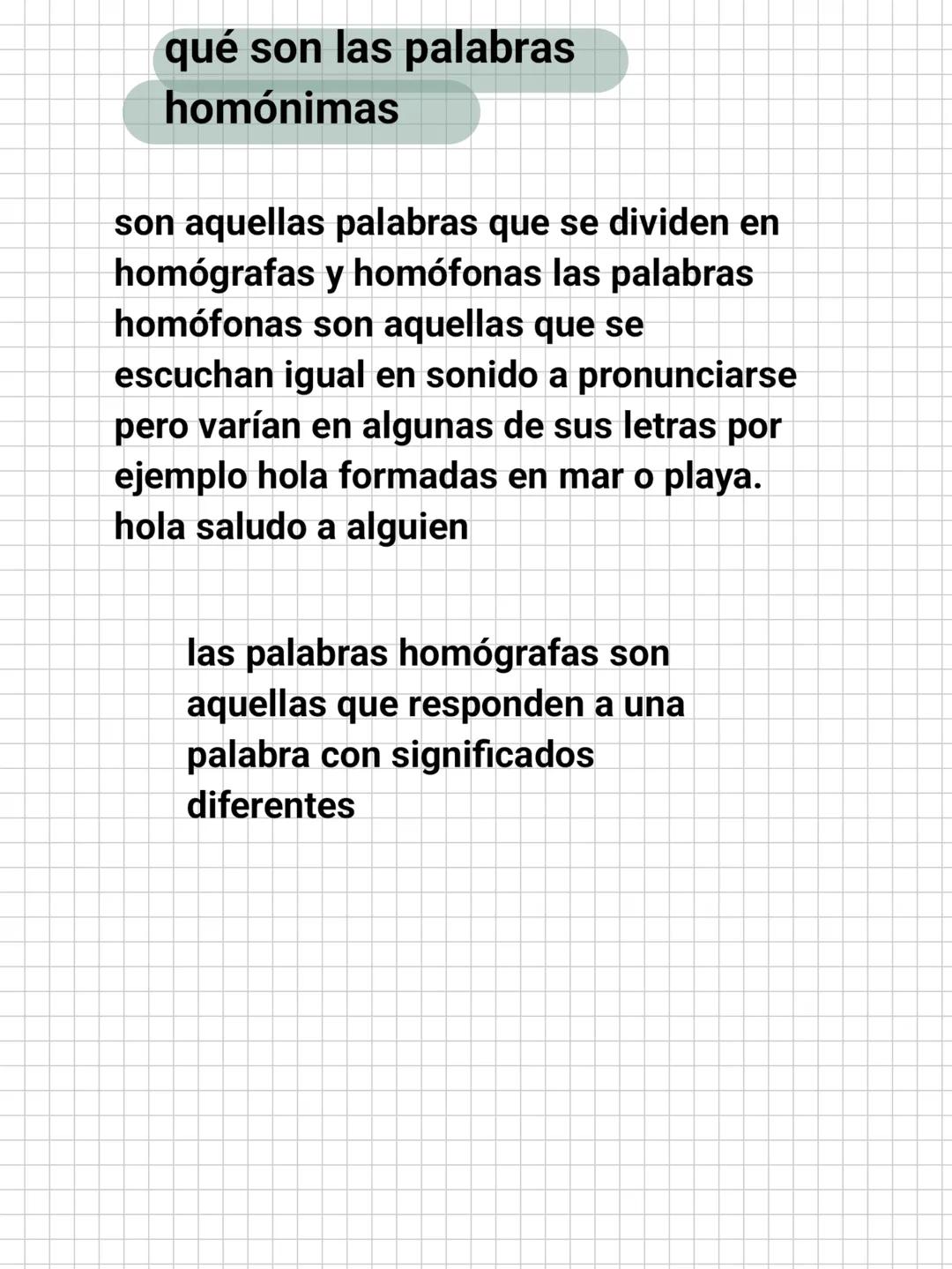 qué son las palabras
homónimas
son aquellas palabras que se dividen en
homógrafas y homófonas las palabras
homófonas son aquellas que se
es