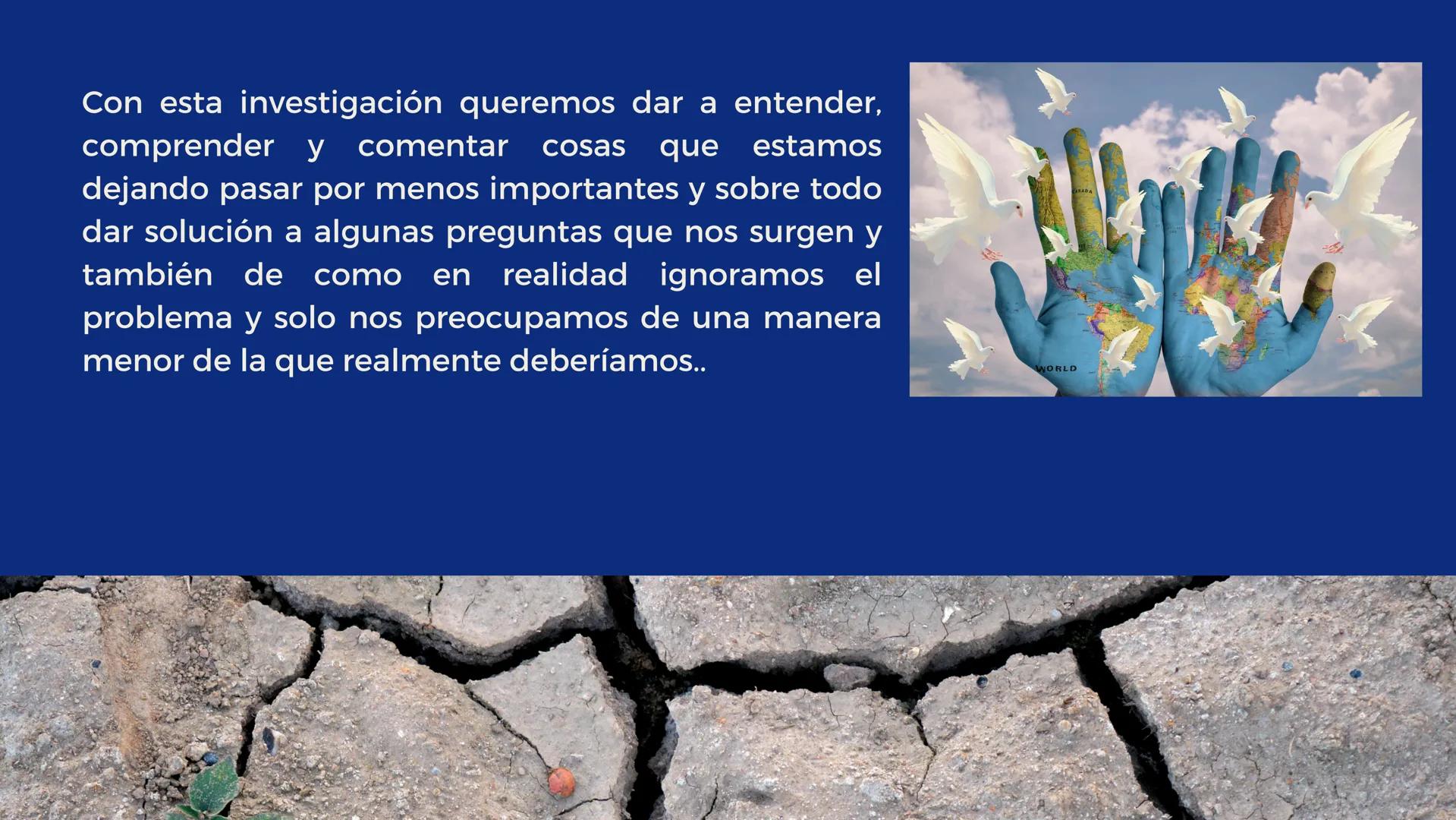 # EL CAMBIO
# CLIMÁTICO
EFECTO DEL AUMENTO
DE GASES DE EFECTO
INVERNADERO EN LA
TEMPERATURA
TERRESTRE. 01 - INTRODUCCION
02 - OBJETIVO
03 -
