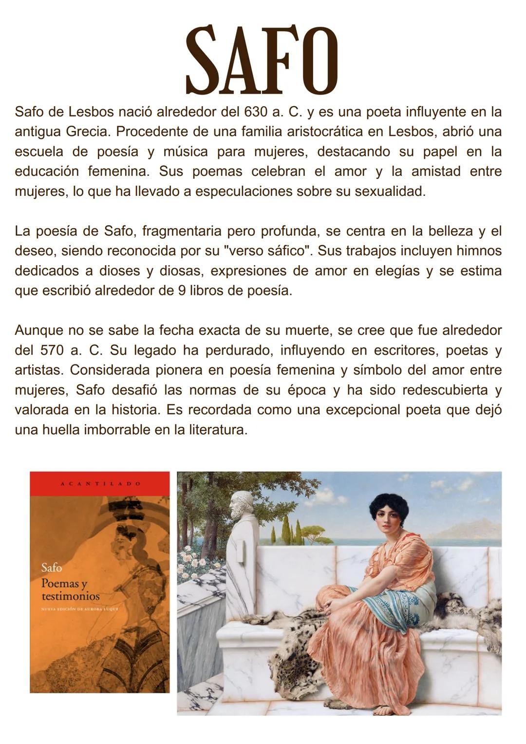 4.11
tron about her
getting its lost wat
her chroat, bendro
10
LITERATURA
BIOGRAFÍAS # HOMERO
Homero nació en el año 1102 a. C., en una de