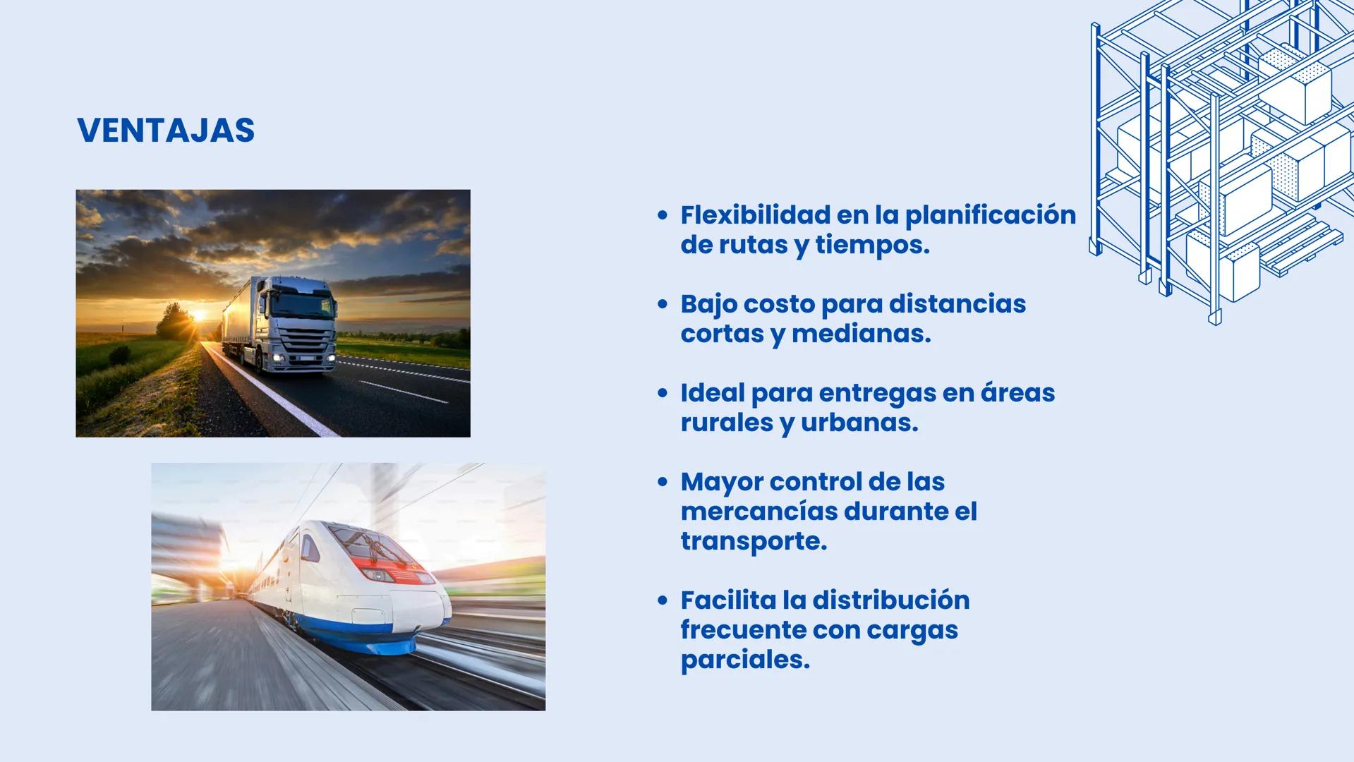 # Transporte
# Terrestre # TRANSPORTE TERRESTRE EN
# LOGÍSTICA
El transporte terrestre es uno
de los pilares fundamentales
en la logística
