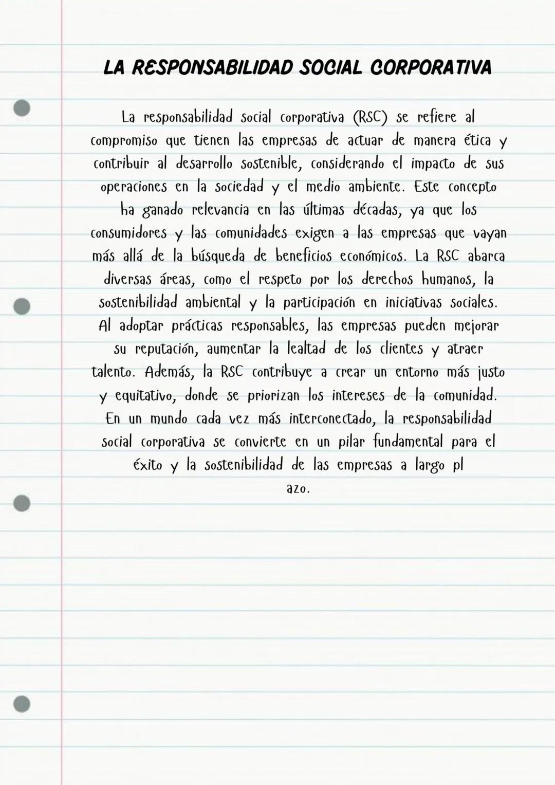 # LA RESPONSABILIDAD SOCIAL CORPORATIVA
La responsabilidad social corporativa (RSC) se refiere al
compromiso que tienen las empresas de act