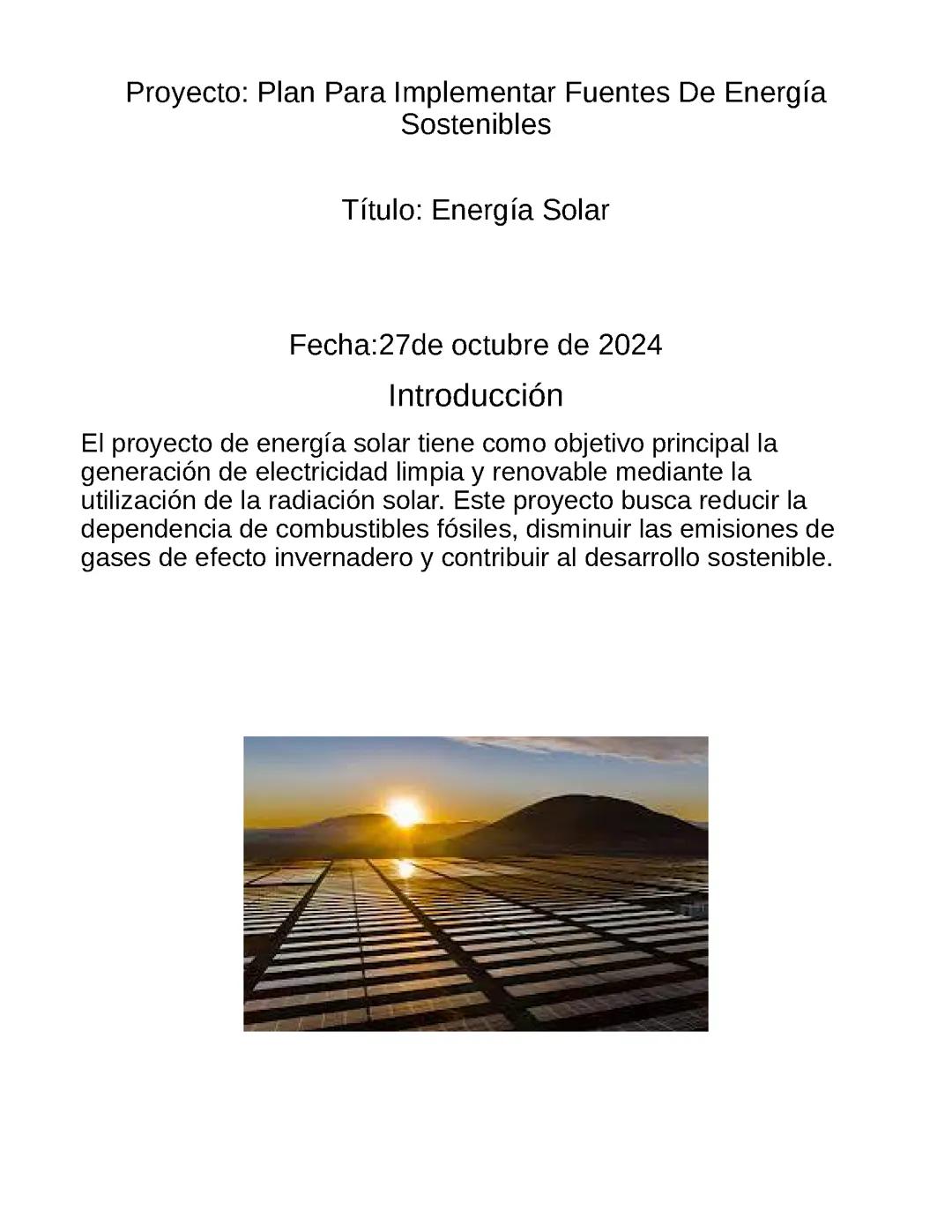 Energía Solar