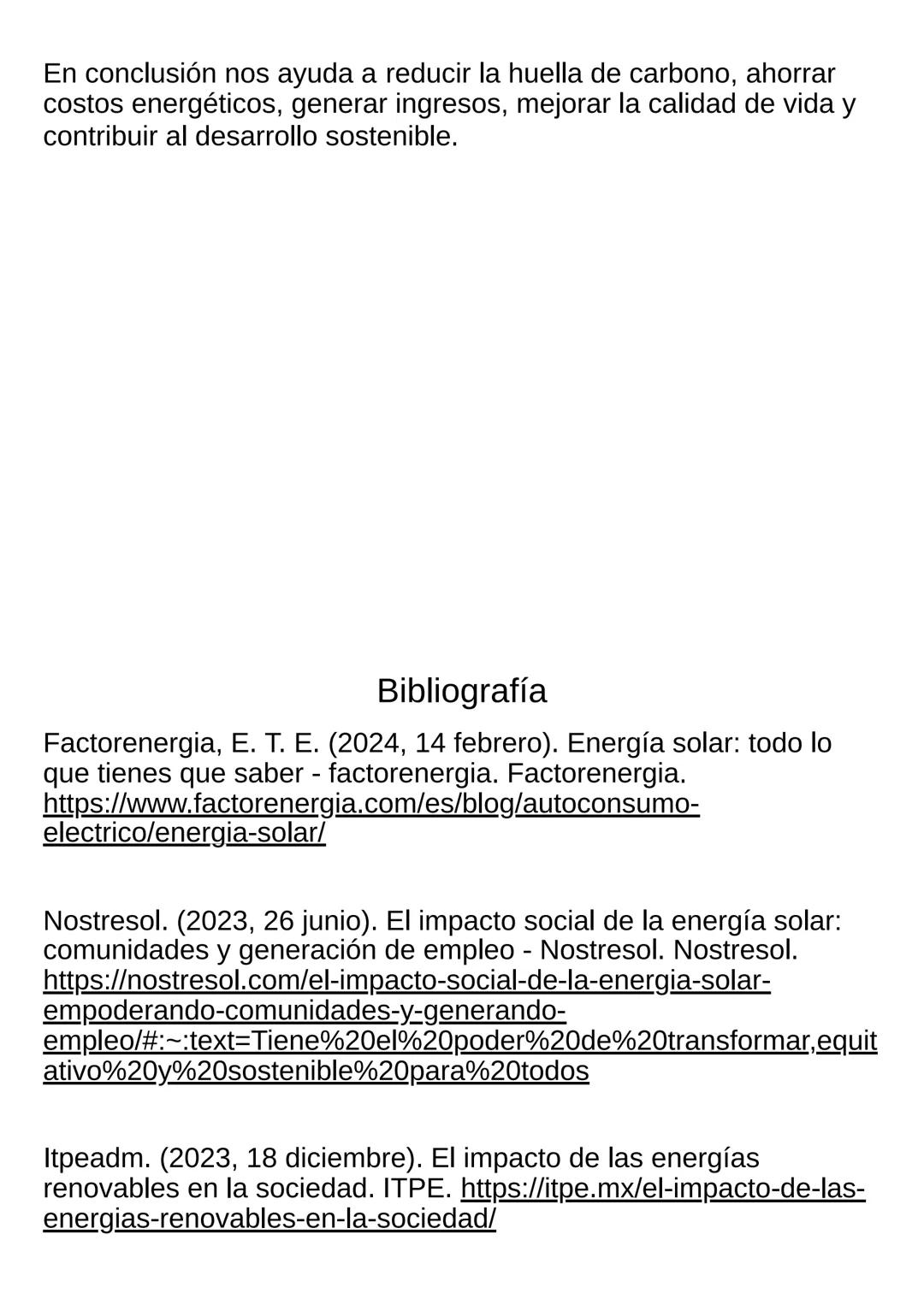 Proyecto: Plan Para Implementar Fuentes De Energía
Sostenibles
Título: Energía Solar
Fecha:27de octubre de 2024
Introducción
El proyecto de