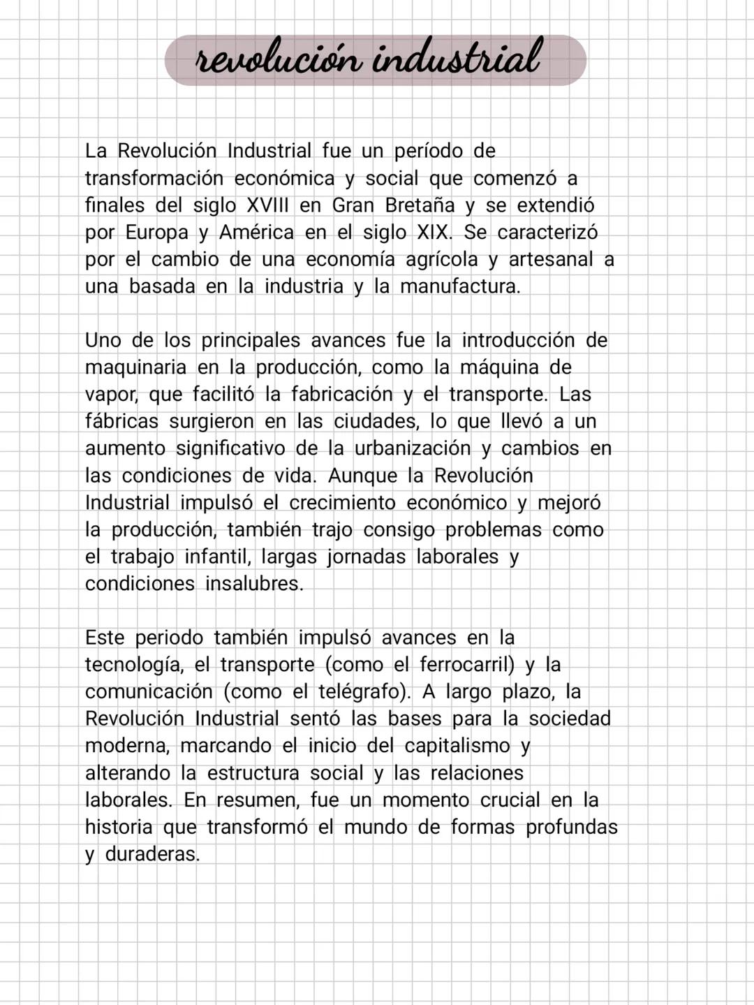 # revolución industrial
La Revolución Industrial fue un período de
transformación económica y social que comenzó a
finales del siglo XVIII