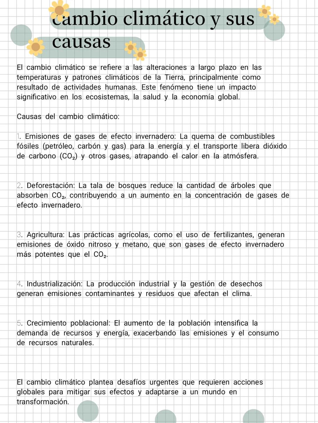 # cambio climático y sus
causas
El cambio climático se refiere a las alteraciones a largo plazo en las
temperaturas y patrones climáticos d