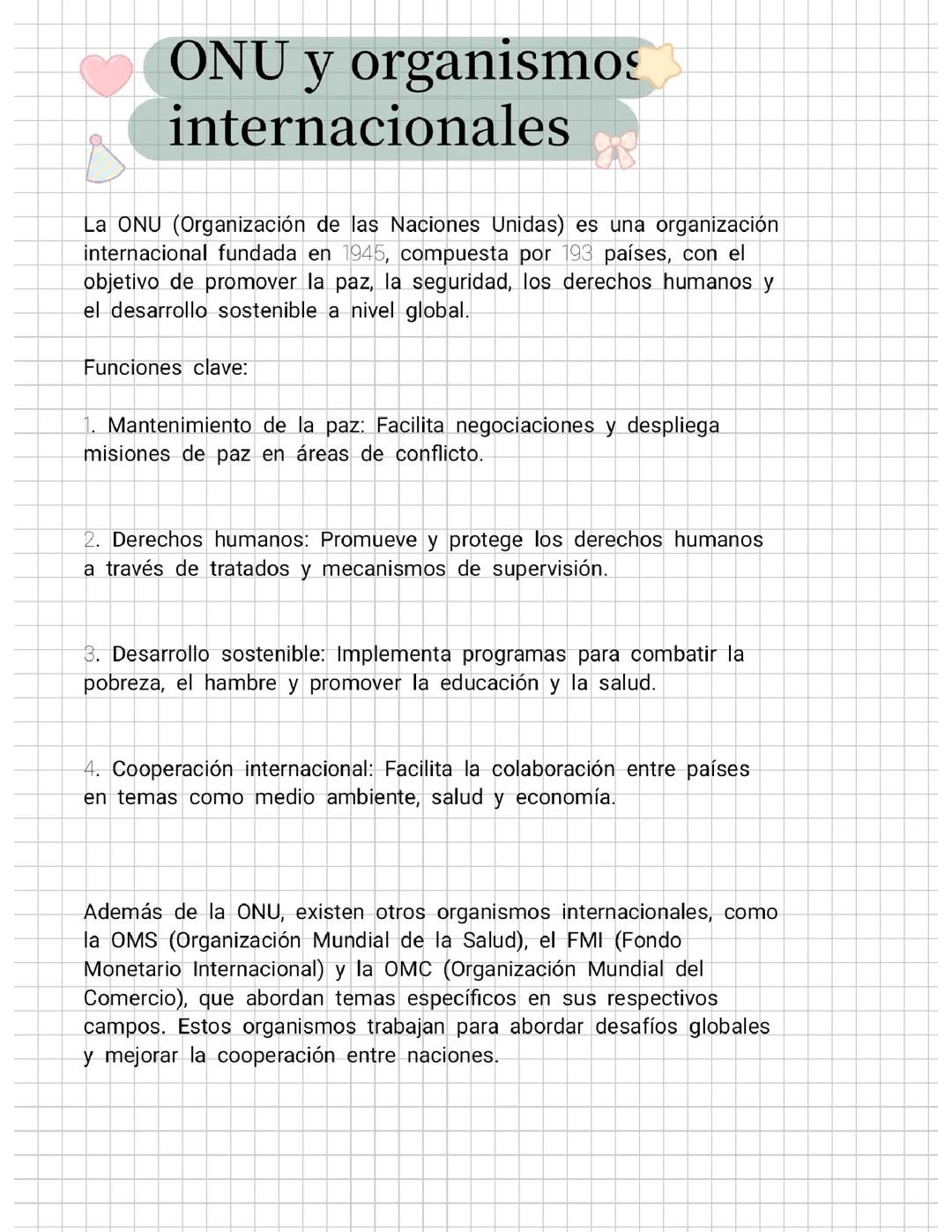 Apunte hacer a de la ONU