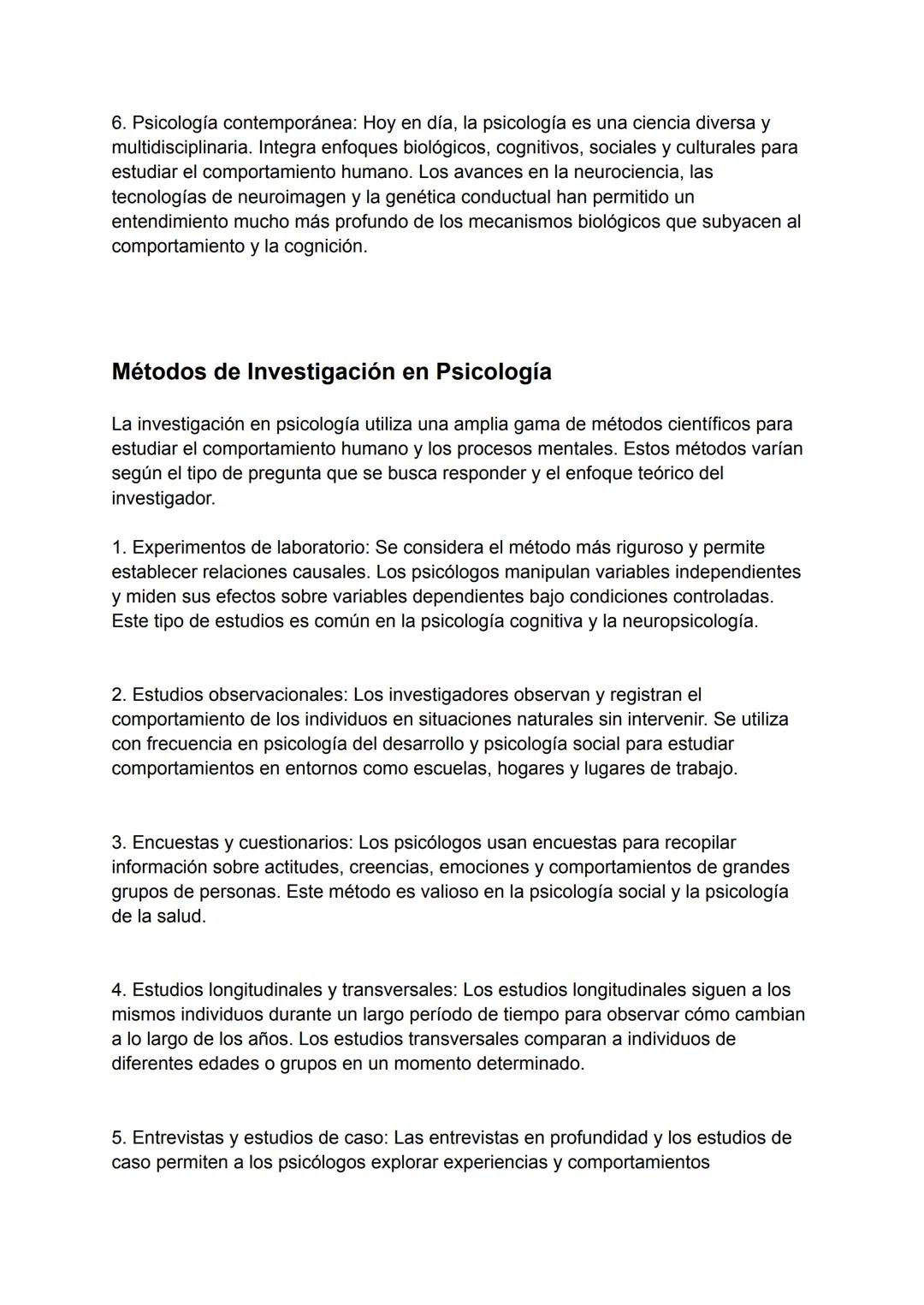 INVESTIGACION
Introducción
La psicología es la ciencia que estudia el comportamiento humano y los procesos
mentales, como la percepción, el