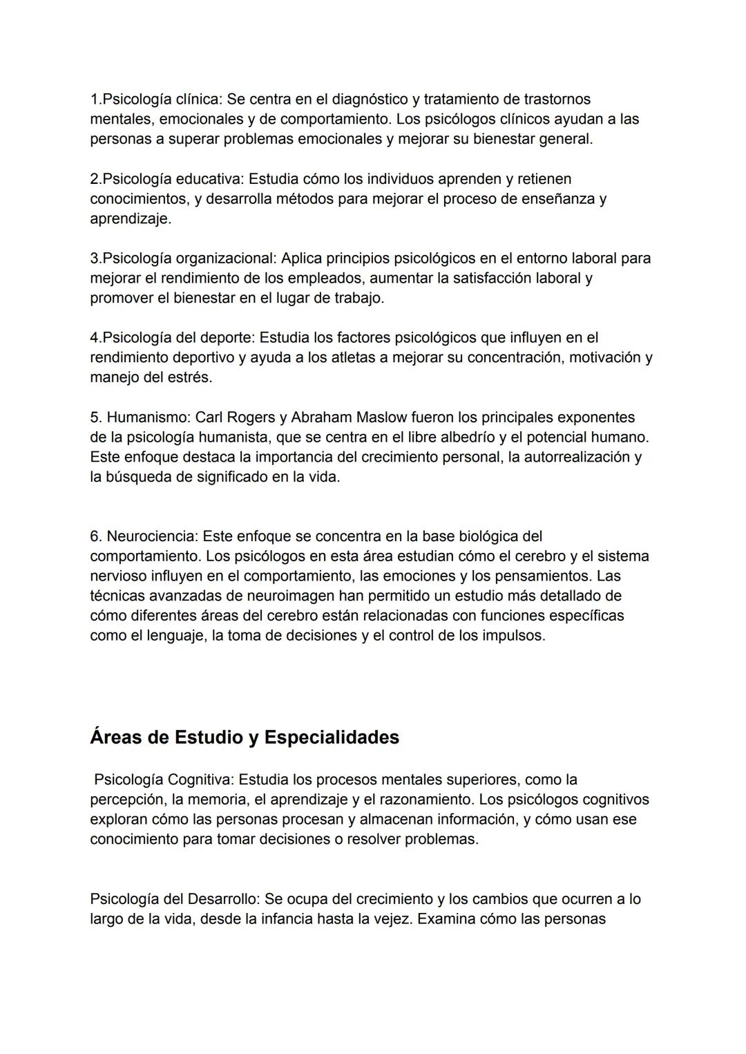 INVESTIGACION
Introducción
La psicología es la ciencia que estudia el comportamiento humano y los procesos
mentales, como la percepción, el