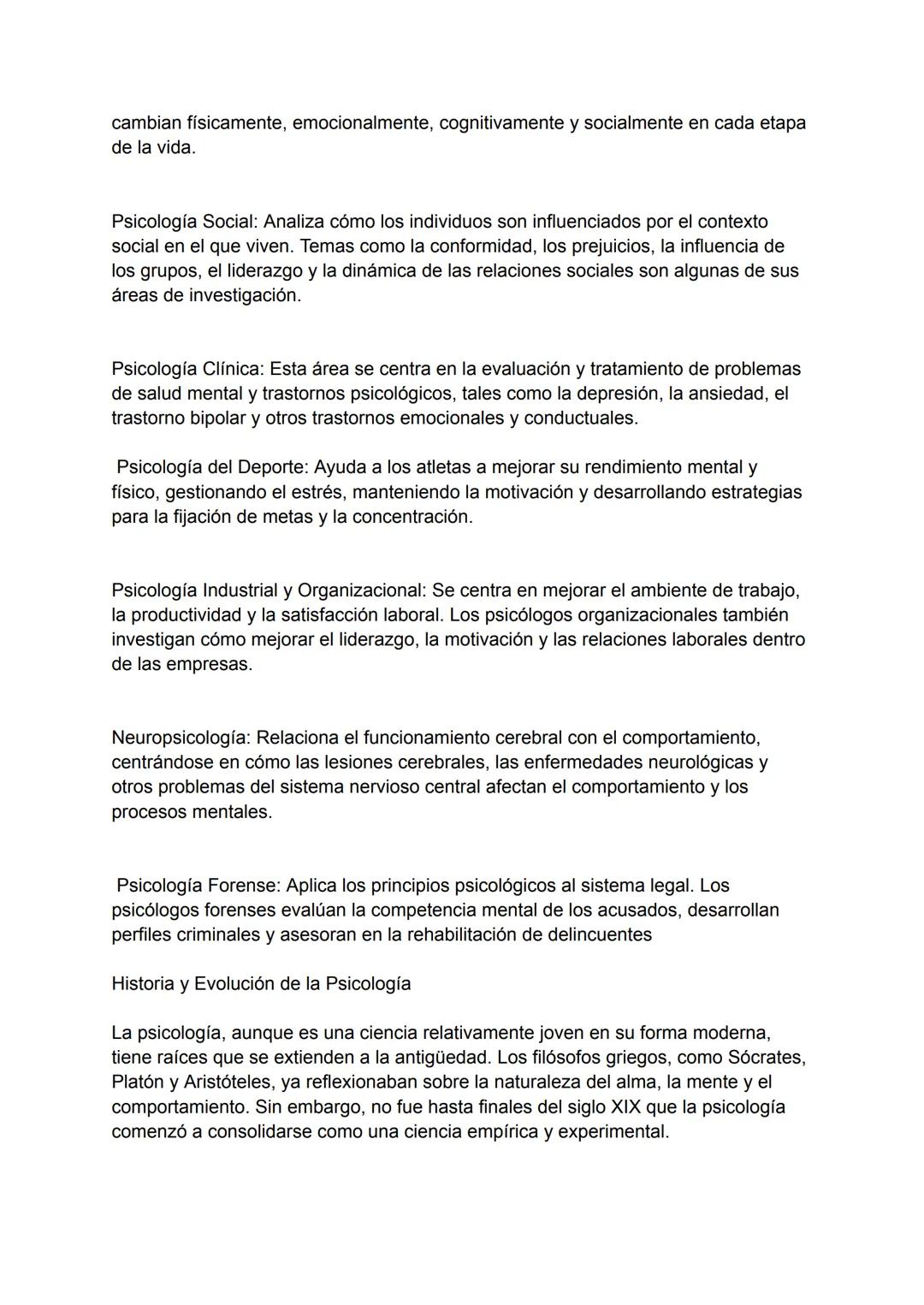 INVESTIGACION
Introducción
La psicología es la ciencia que estudia el comportamiento humano y los procesos
mentales, como la percepción, el