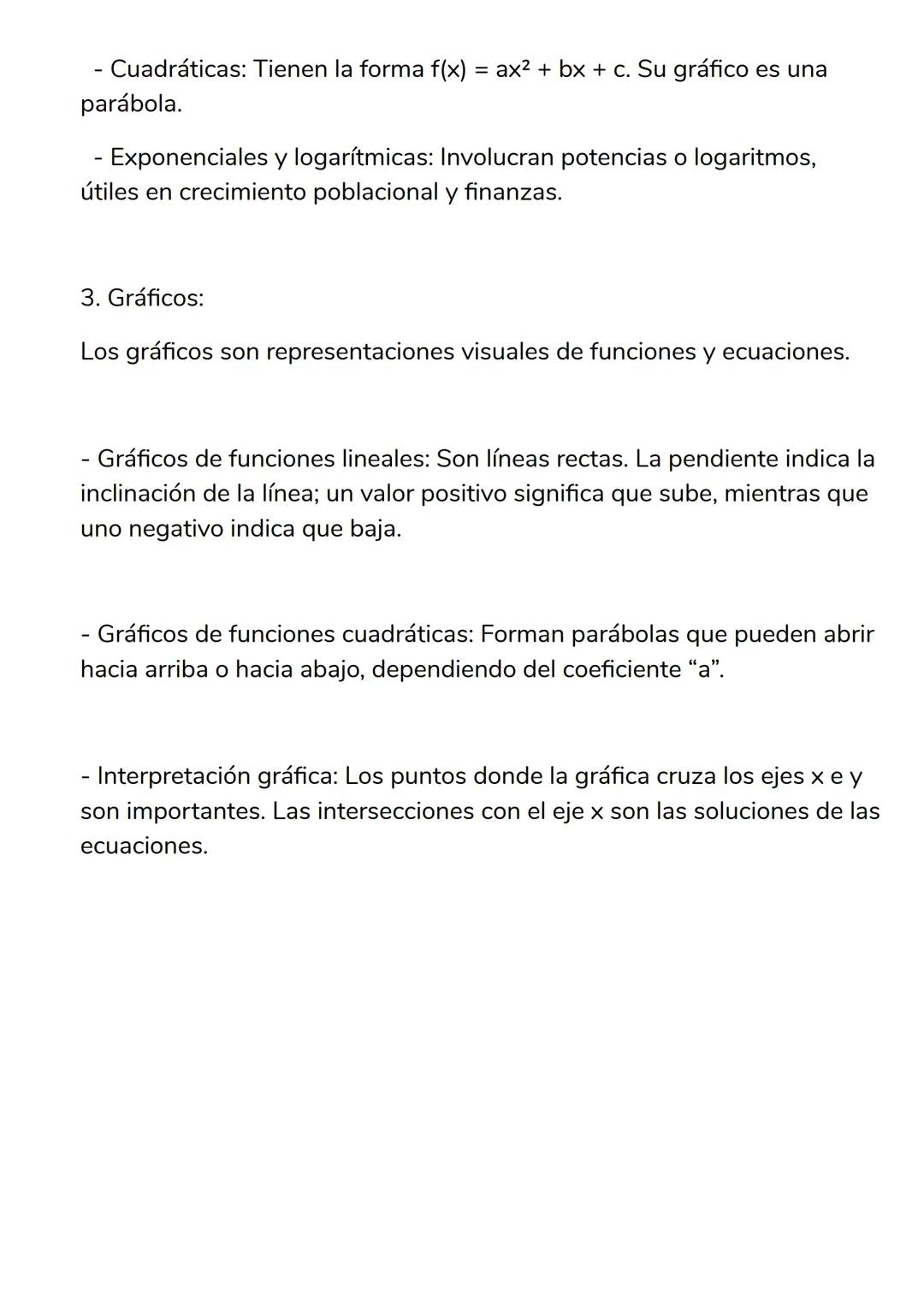 # ALGEBRA
1. Ecuaciones:
Las ecuaciones son igualdades que contienen una o más variables. El
objetivo es encontrar el valor de estas varia