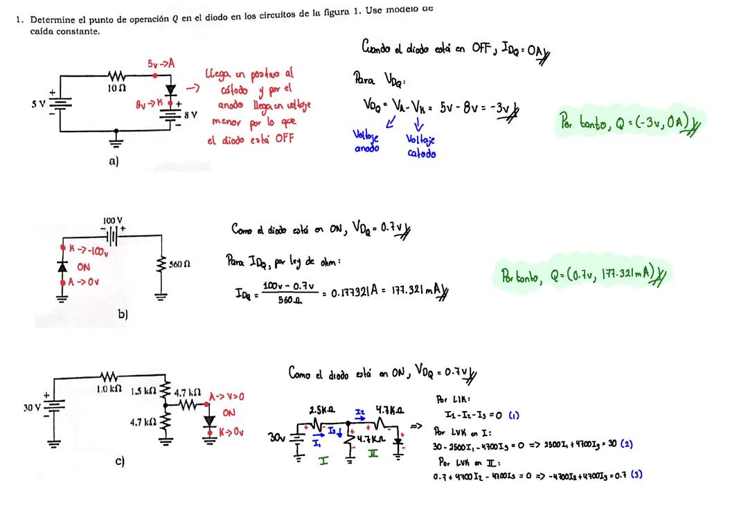 Ejercicios tipo examen (Diodos y Transistor BJT)