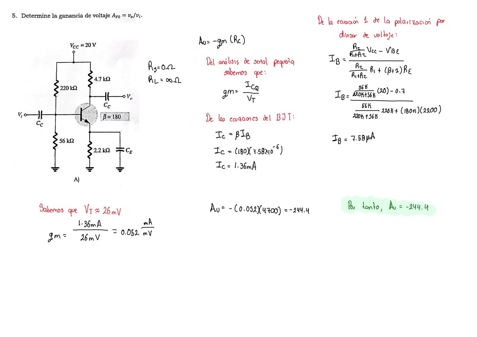 1. Determine el punto de operación Q en el diodo en los circuitos de la figura 1. Use modelo de
caida constante.
Cuando el diodo está en
5v-