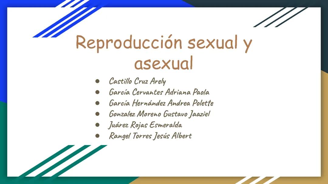 Reproducción sexual y asexual