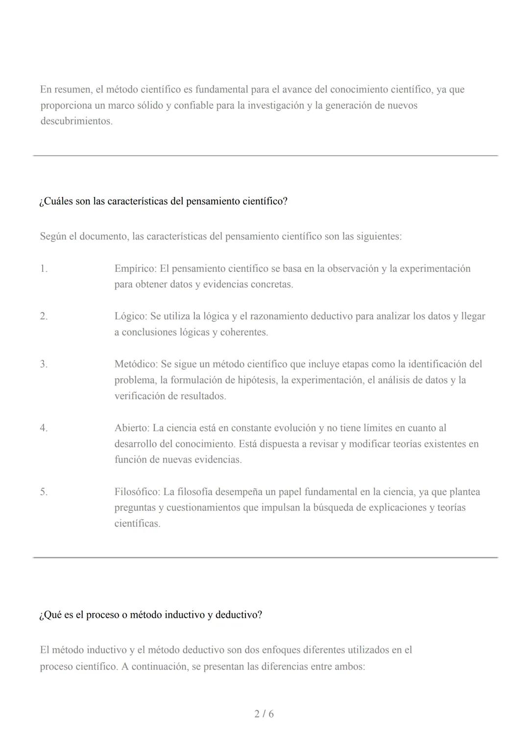 # El método científico y la
filosofía como herramientas para generar conocimiento
¿Qué es el método científico?
El método científico se r