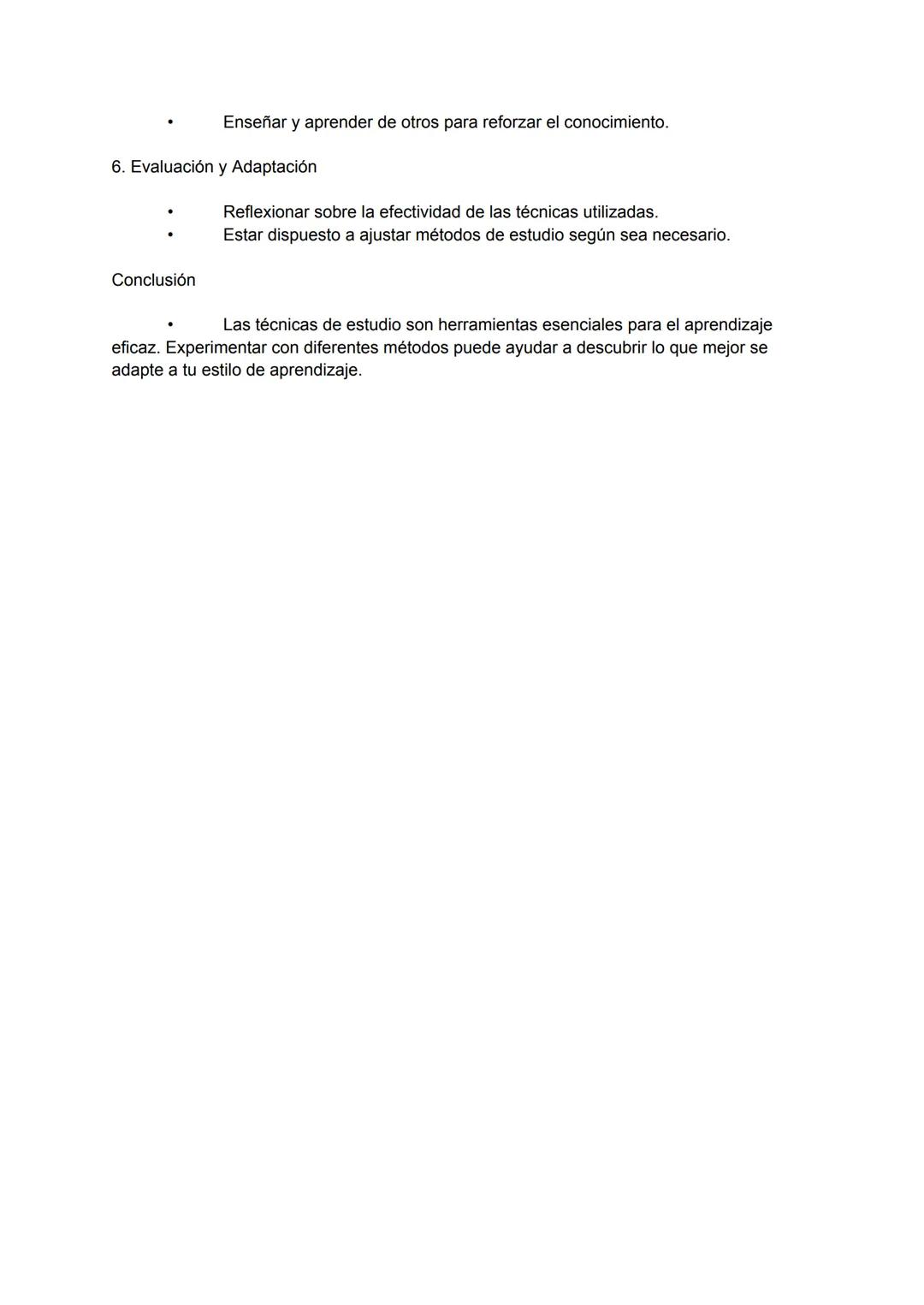 # Técnicas de Estudio
1. Importancia de las Técnicas de Estudio
- Facilitan la comprensión y retención de la información.
- Mejoran la efi